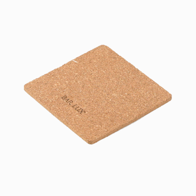 Bar Lux Square Cork Coaster - 4" x 4" - 100 count box