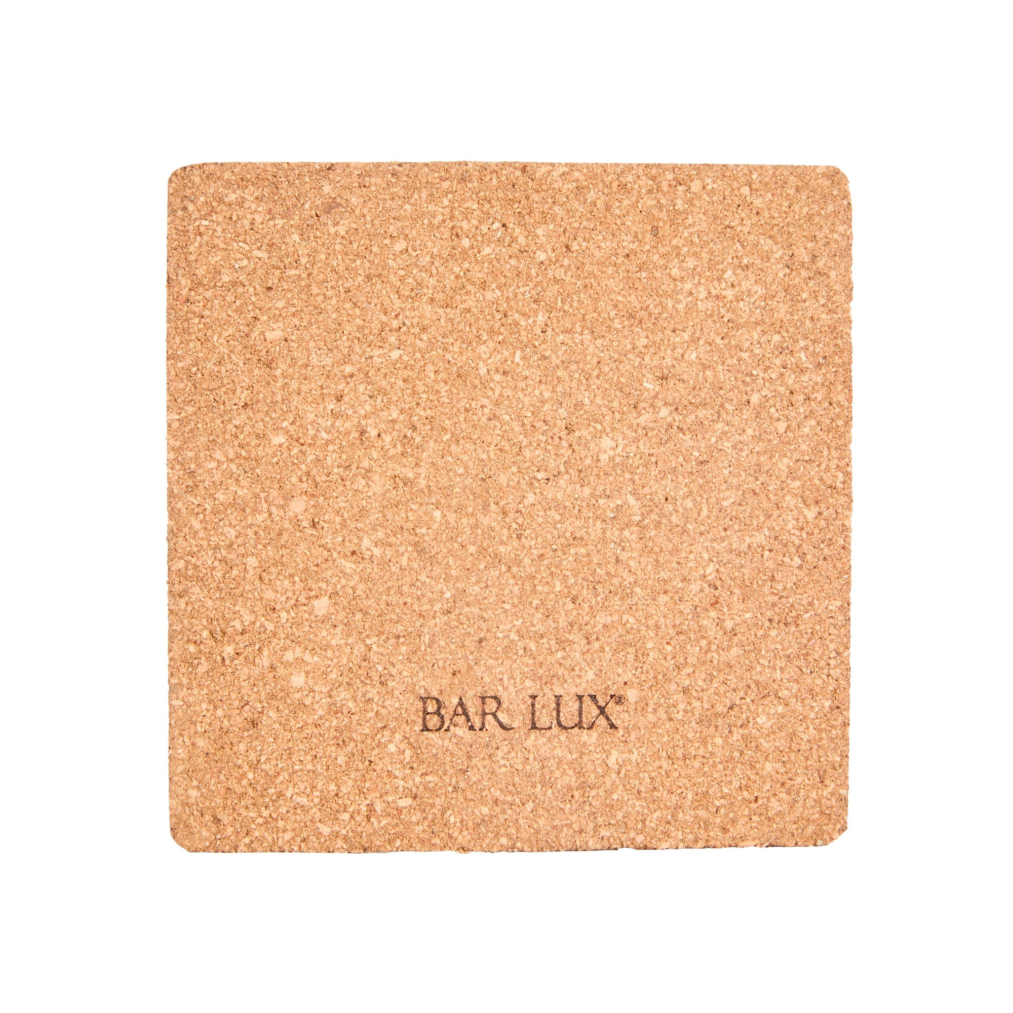 Bar Lux Square Cork Coaster - 4" x 4" - 100 count box