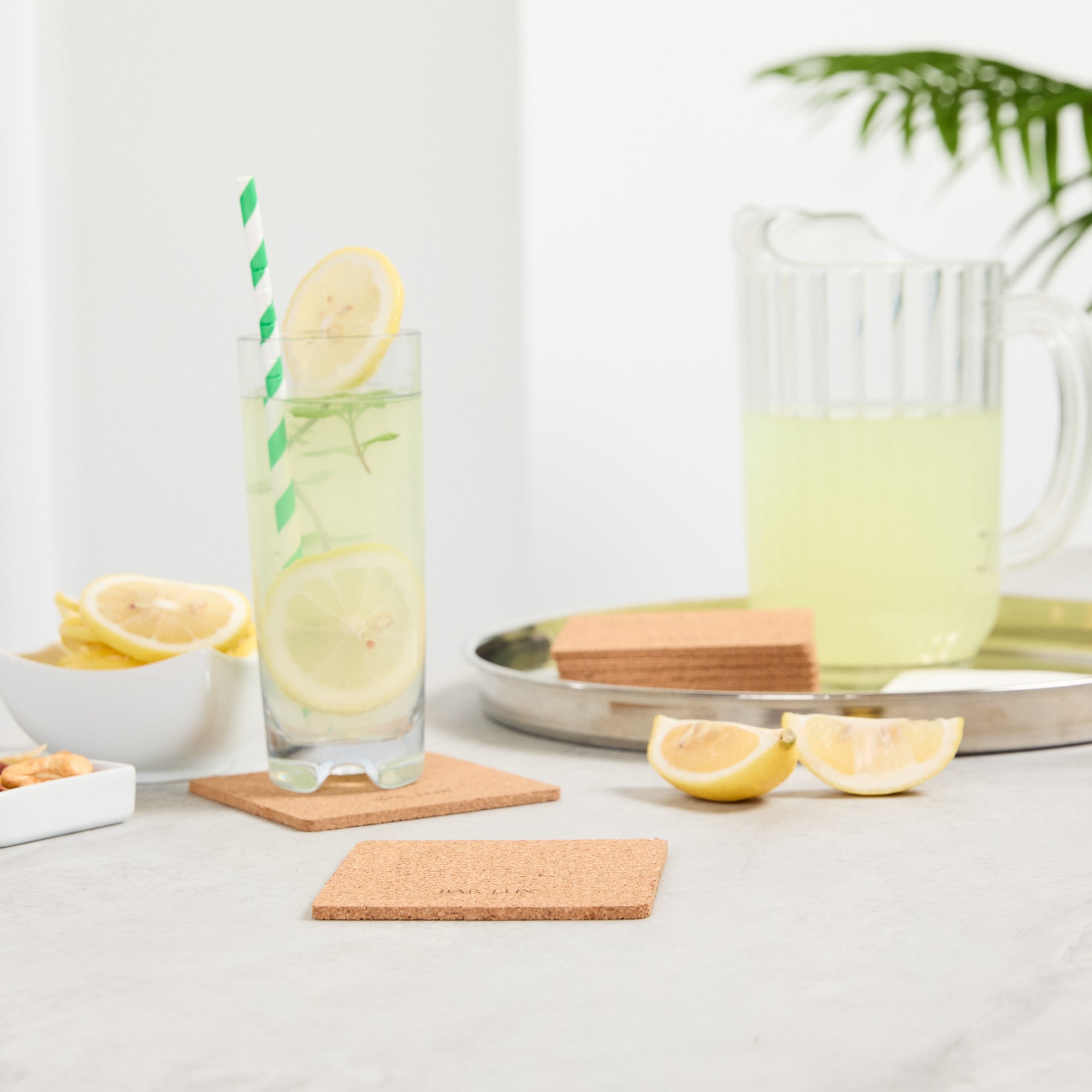 Bar Lux Square Cork Coaster - 4" x 4" - 100 count box