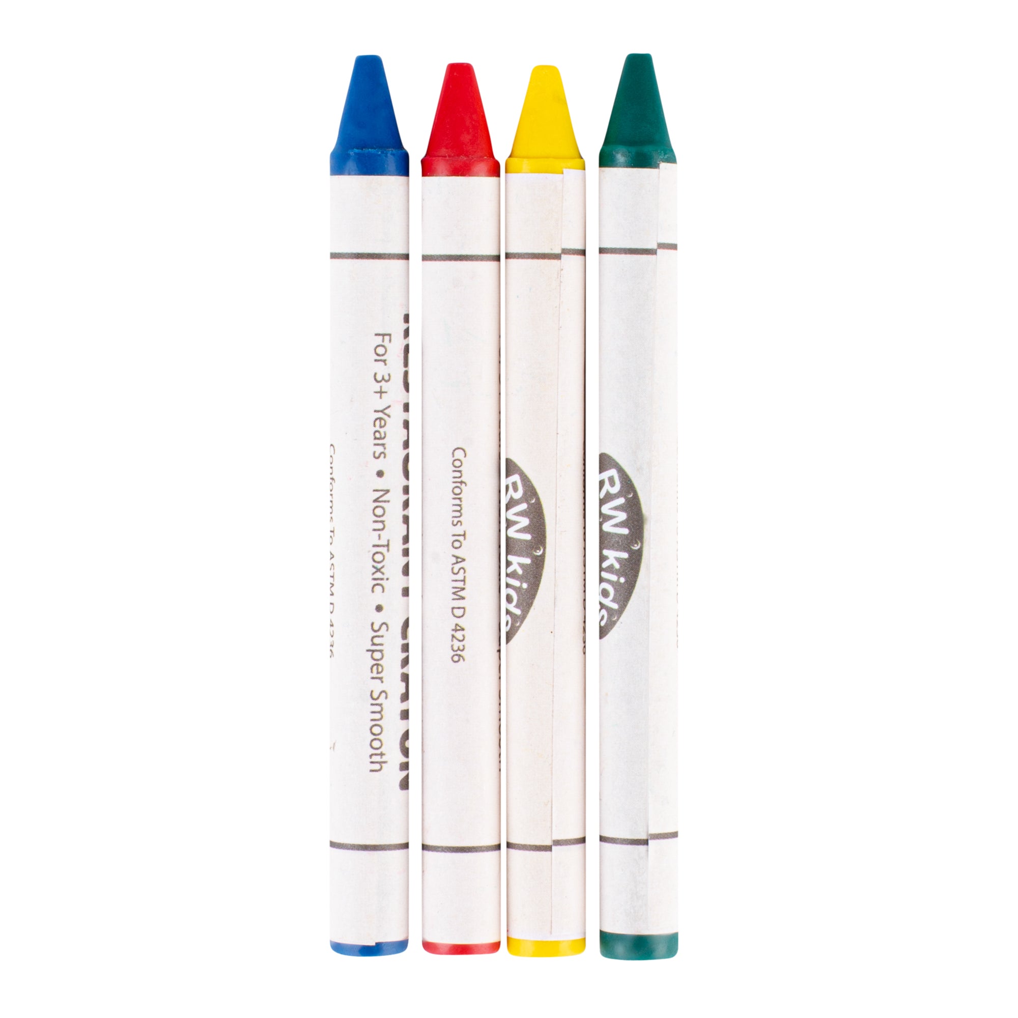 RW Kids Assorted Restaurant Crayons - 4 Pack, in Print Box - 100 count box