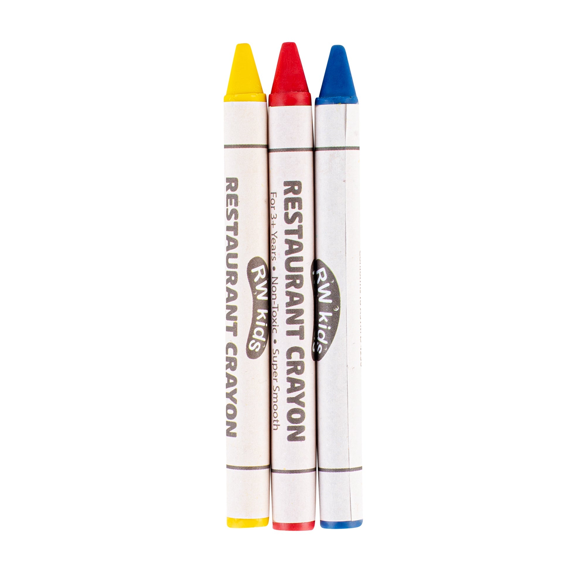 RW Kids Assorted Restaurant Crayons - 3 Pack, in Print Box - 100 count box