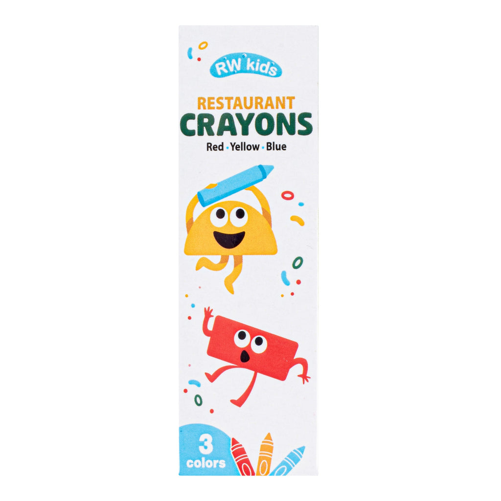 RW Kids Assorted Restaurant Crayons - 3 Pack, in Print Box - 100 count box
