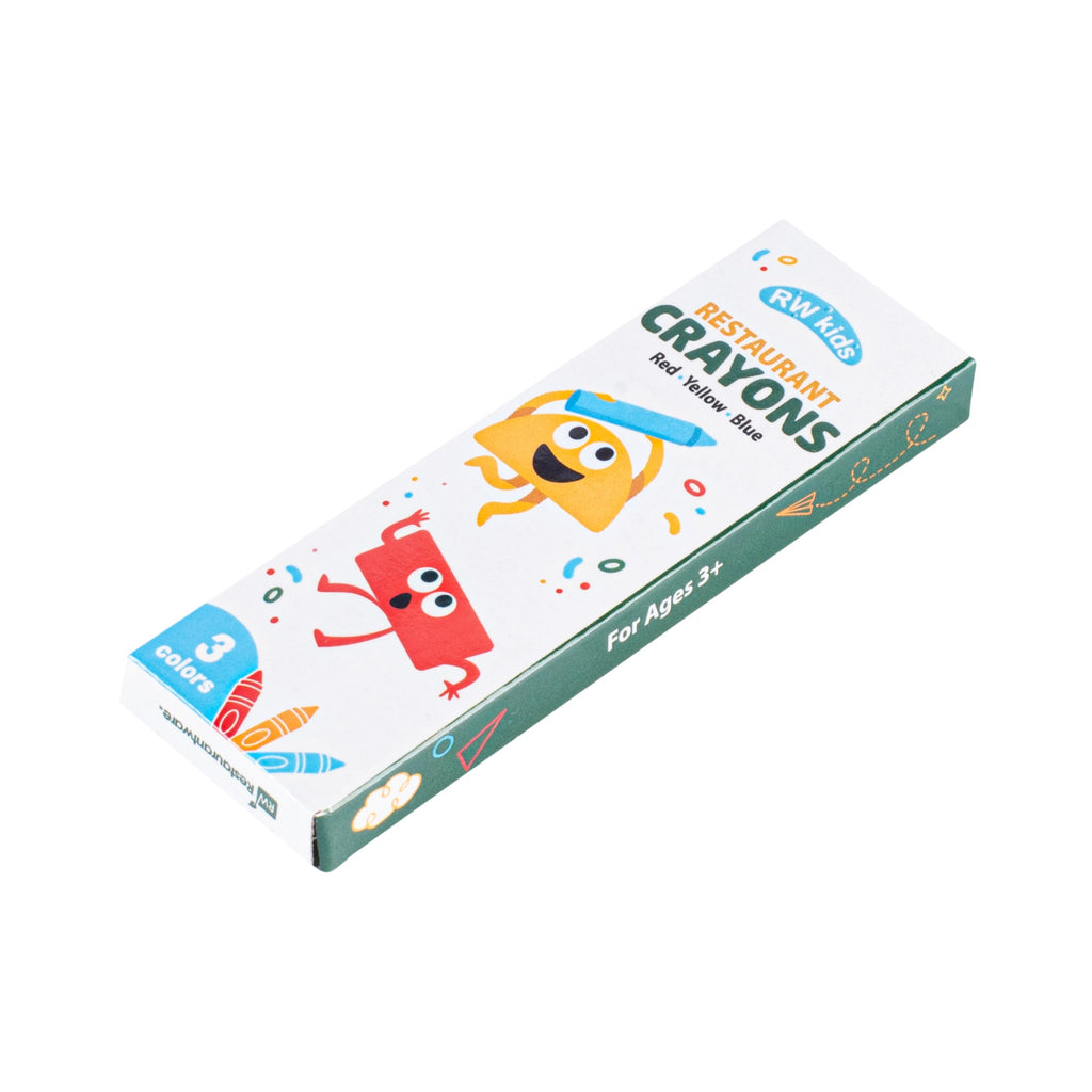RW Kids Assorted Restaurant Crayons - 3 Pack, in Print Box - 100 count box