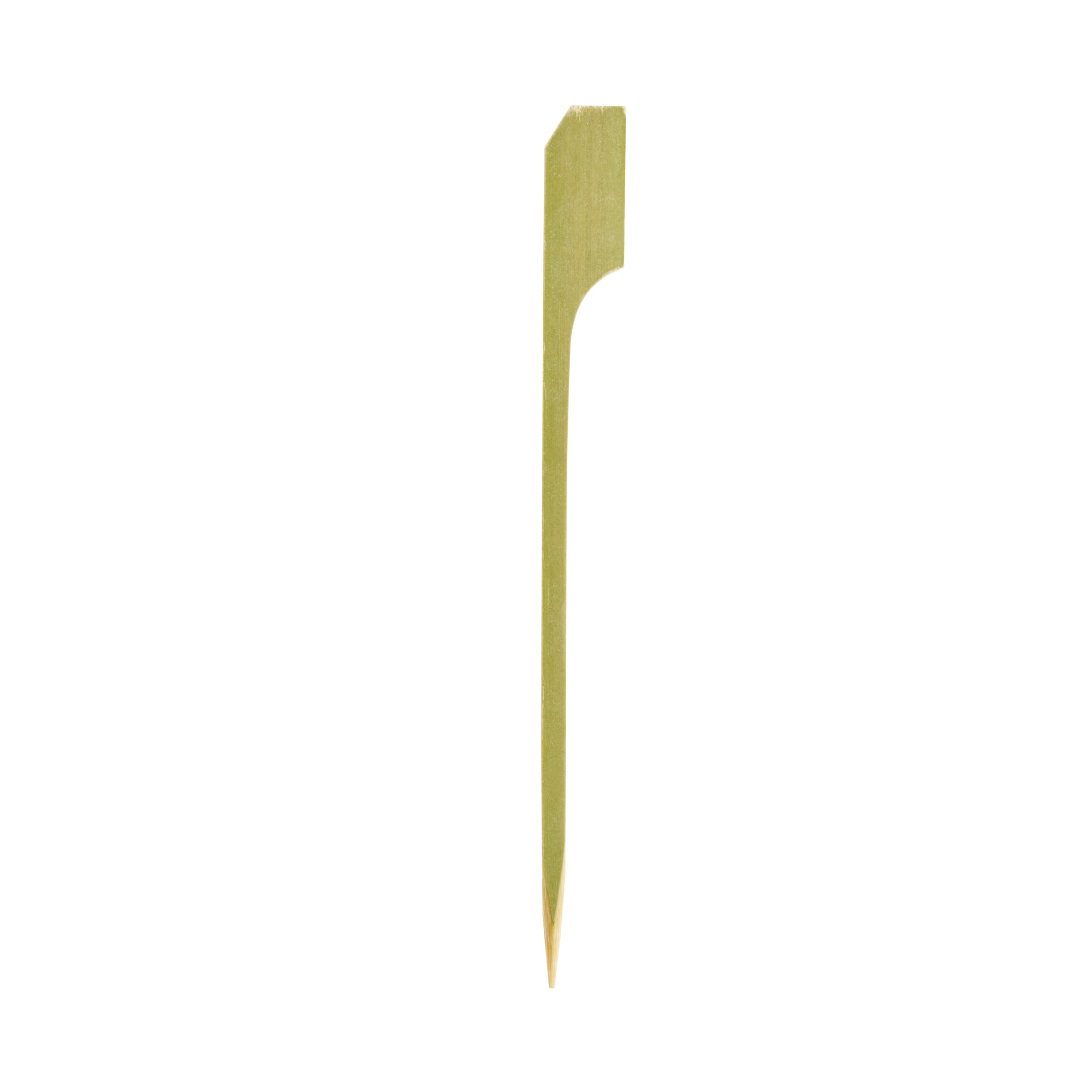 RW Smart Natural Bamboo Paddle Pick / Food Marker - Vegetarian - 4" - 1000 count box