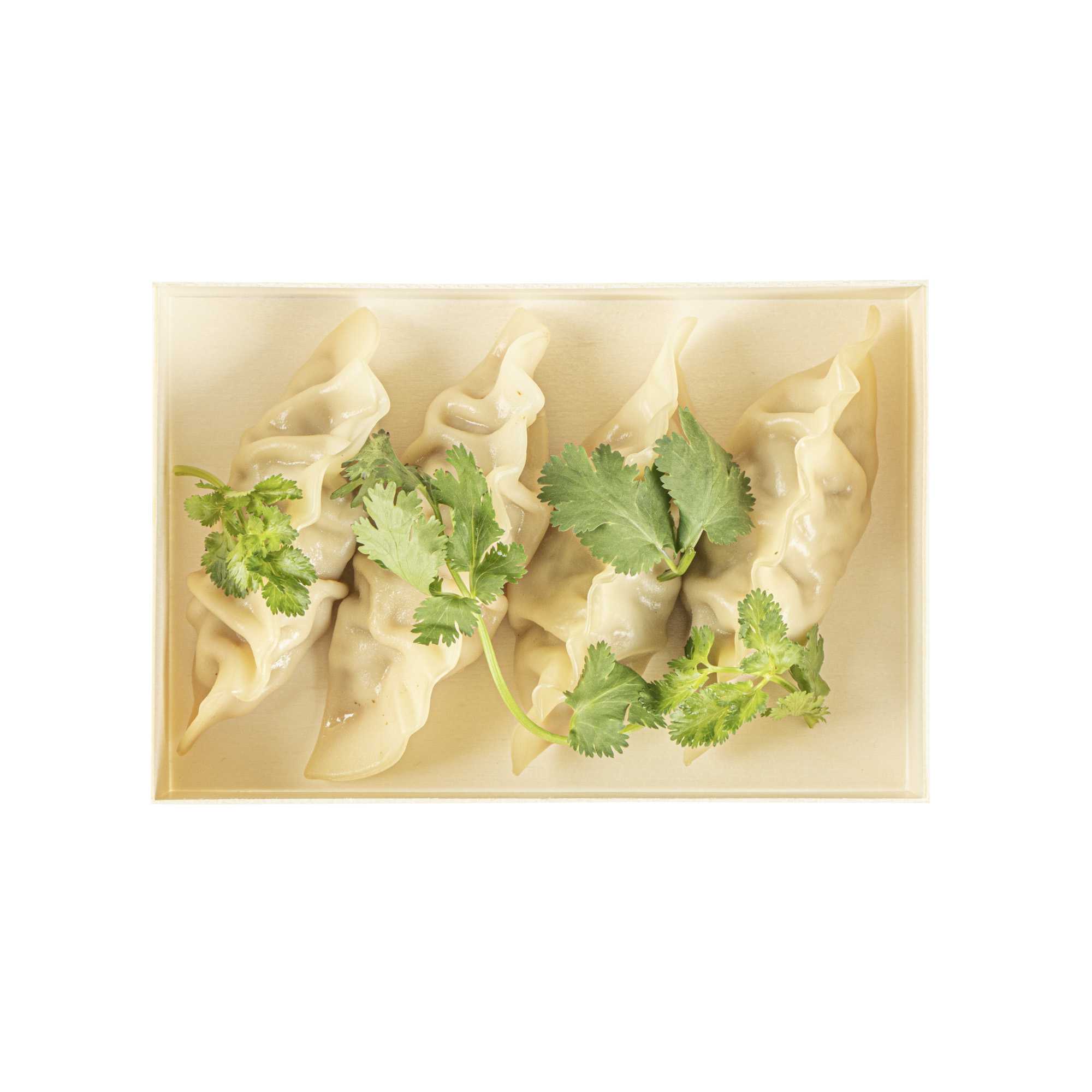 Taipei 25 oz Rectangle Natural Poplar Bento Box - 7" x 4 1/2" x 1 1/2" - 10 count box