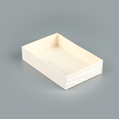 Taipei 25 oz Rectangle Natural Poplar Bento Box - 7" x 4 1/2" x 1 1/2" - 100 count box