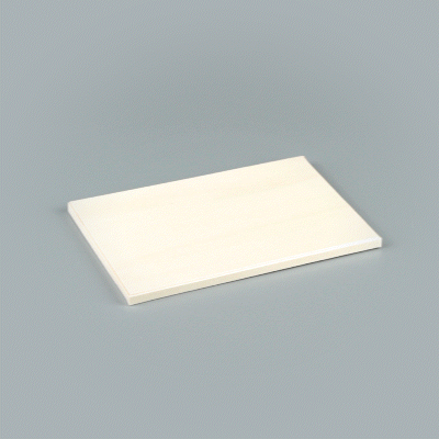 Taipei Rectangle Natural Poplar Lid - Fits 25 oz Bento Box - 100 count box