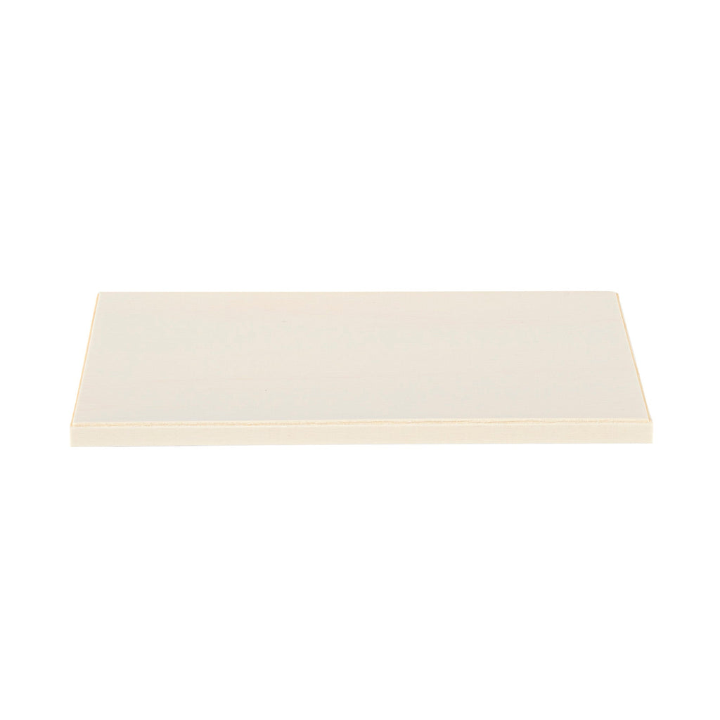 Taipei Rectangle Natural Poplar Lid - Fits 25 oz Bento Box - 100 count box