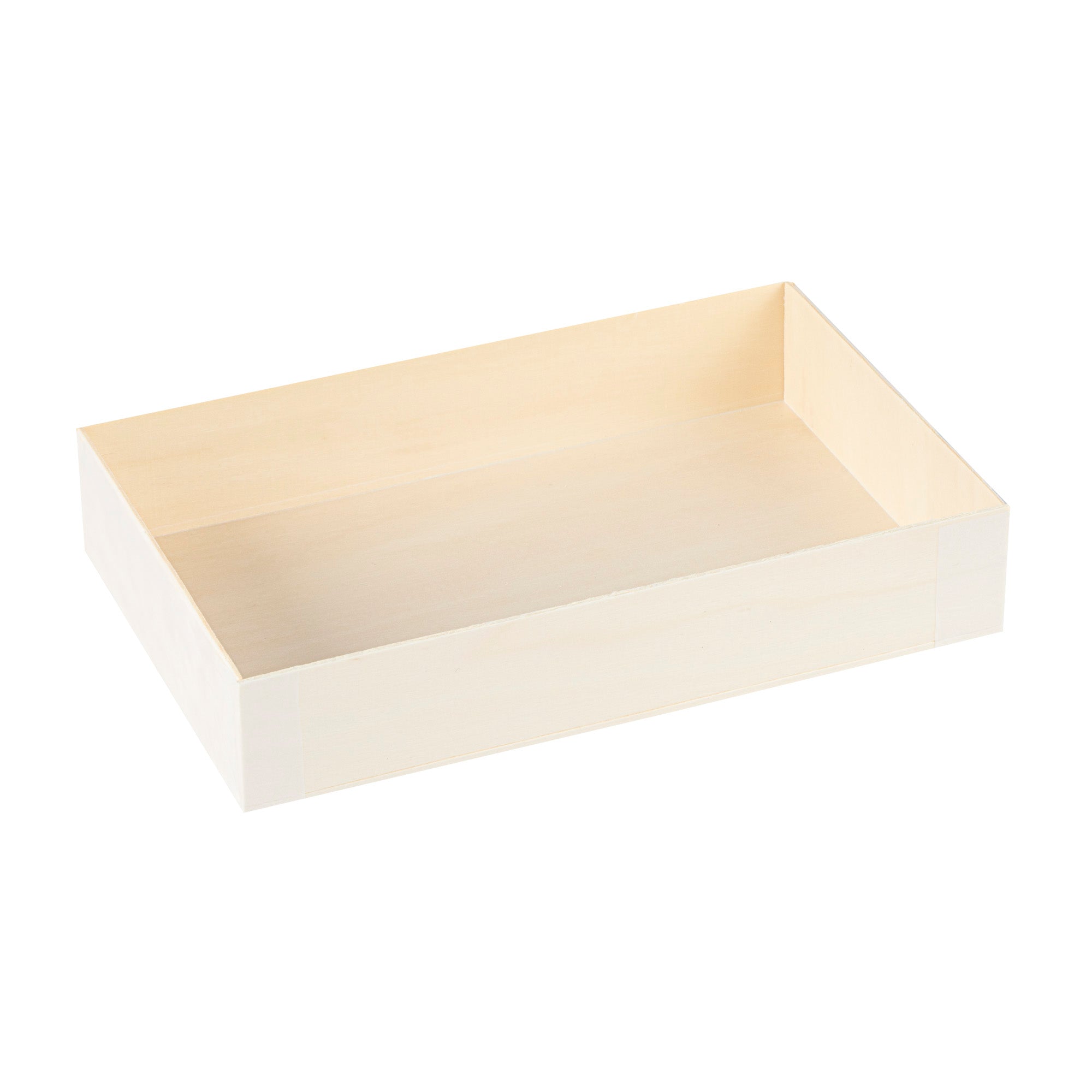 Taipei 31 oz Rectangle Natural Poplar Bento Box - 8" x 4 3/4" x 1 1/2" - 100 count box