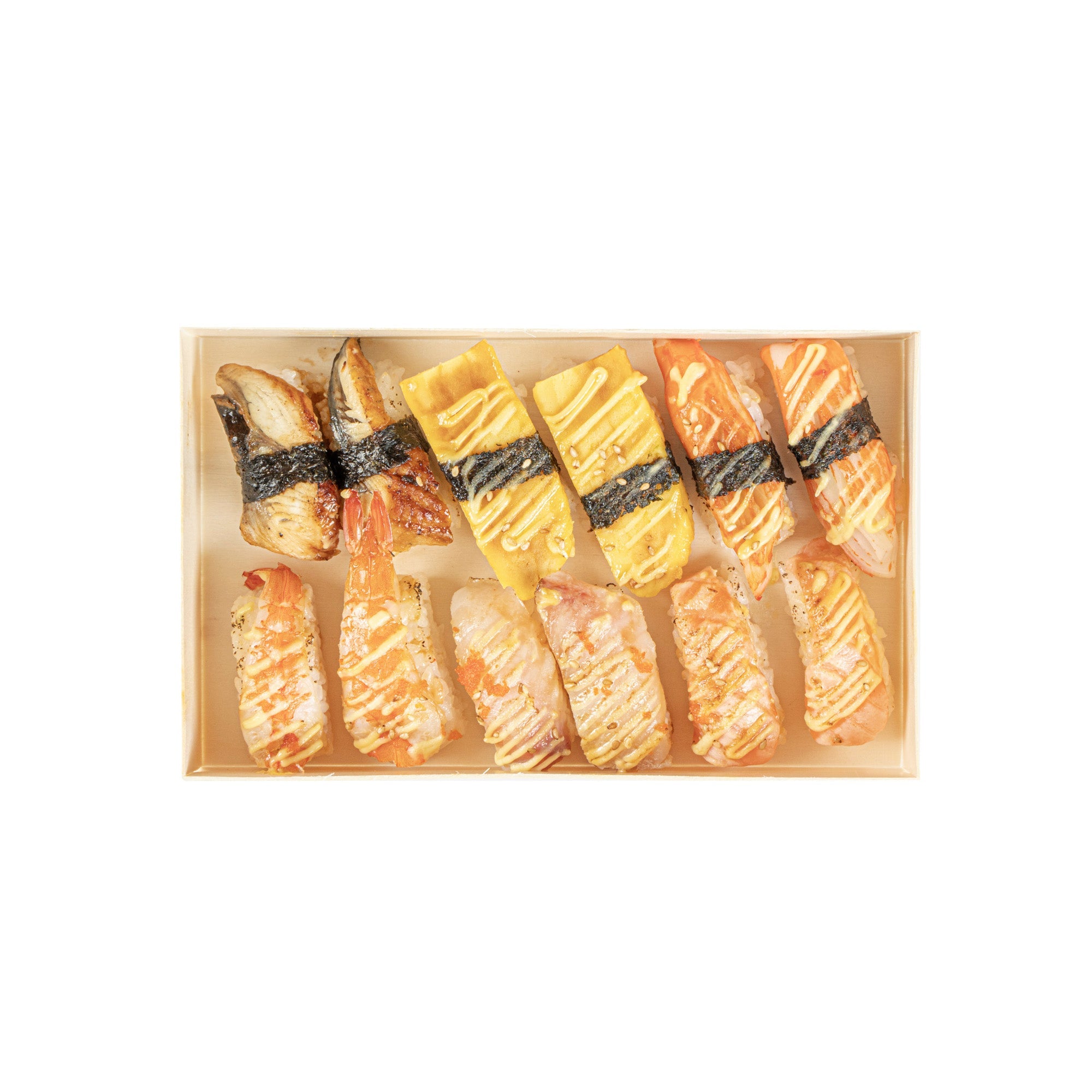 Taipei 31 oz Rectangle Natural Poplar Bento Box - 8" x 4 3/4" x 1 1/2" - 100 count box