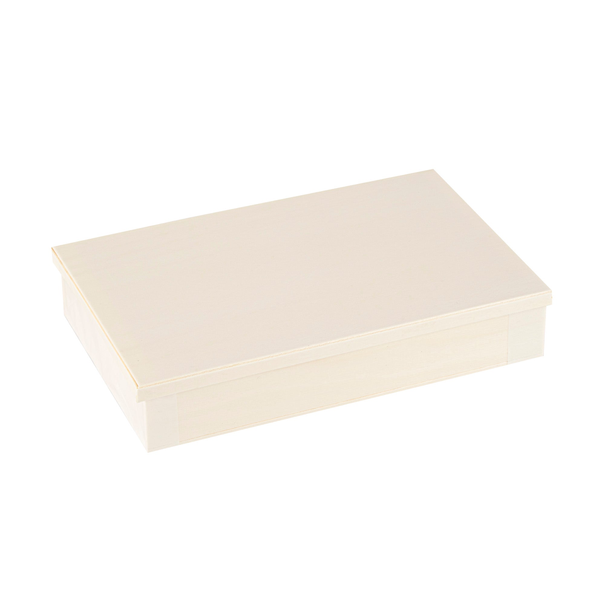 Taipei Rectangle Natural Poplar Lid - Fits 31 oz Bento Box - 100 count box