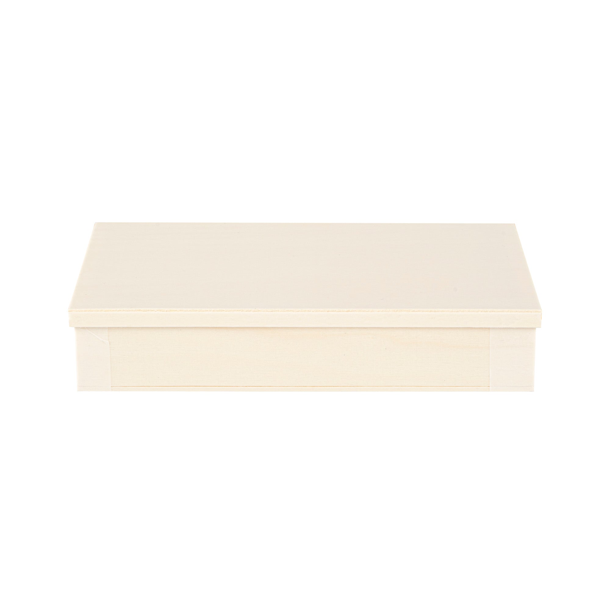 Taipei Rectangle Natural Poplar Lid - Fits 31 oz Bento Box - 100 count box