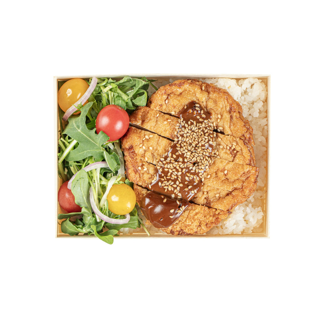 Taipei 24 oz Rectangle Natural Poplar Bento Box - 6 1/2" x 4 3/4" x 1 1/2" - 100 count box