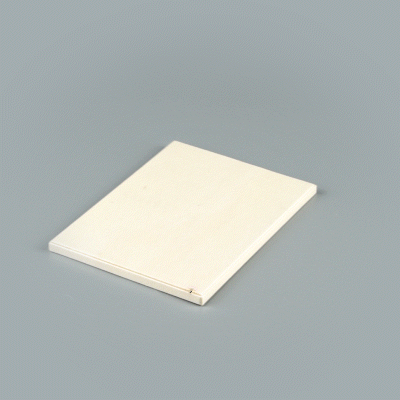 Taipei Rectangle Natural Poplar Lid - Fits 24 oz Bento Box - 10 count box