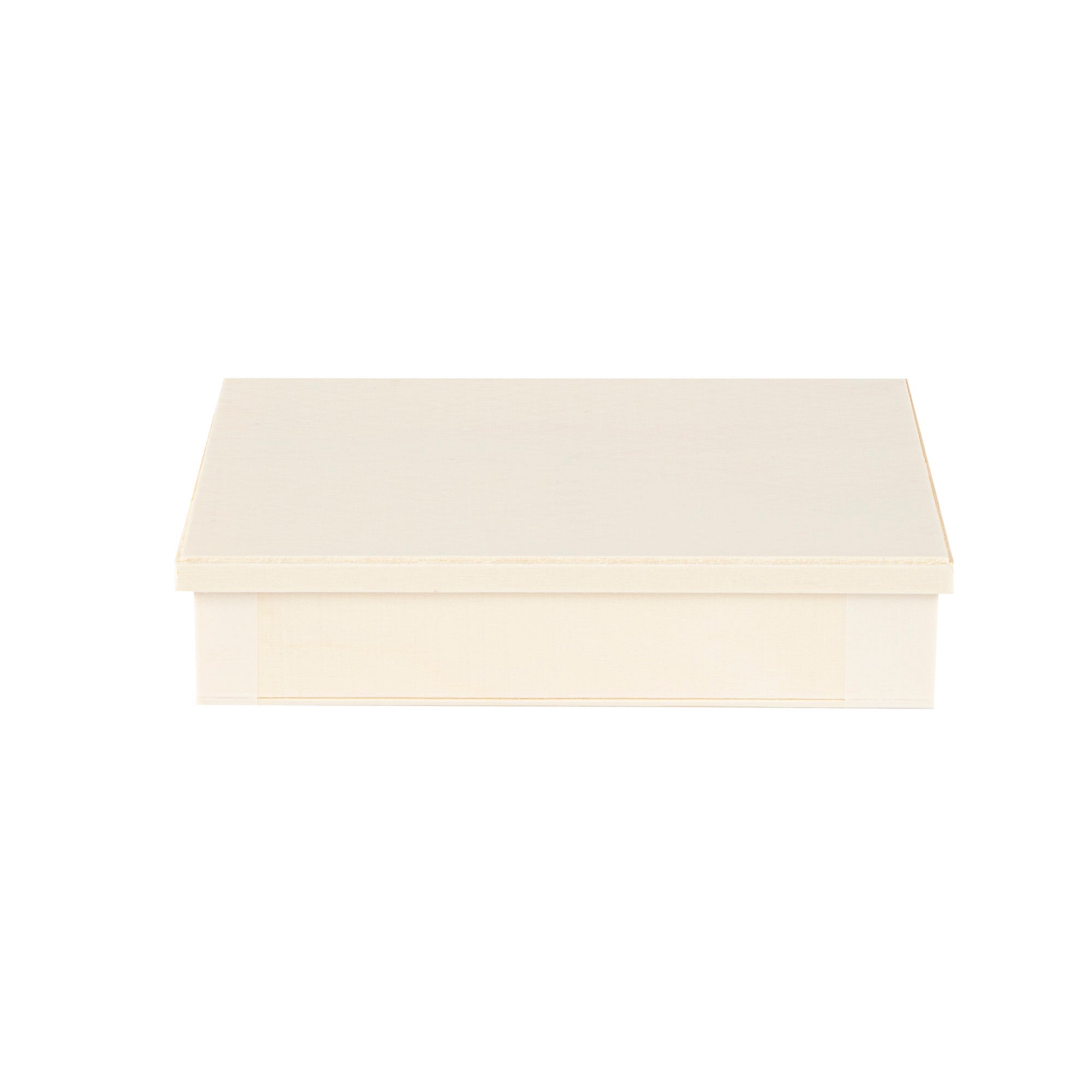 Taipei Rectangle Natural Poplar Lid - Fits 24 oz Bento Box - 100 count box