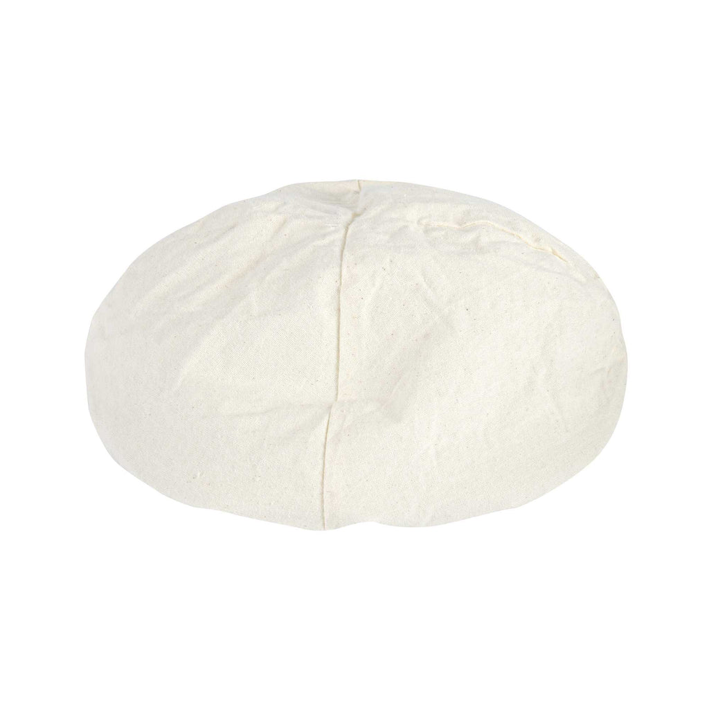 Pastry Tek Rattan Round Natural Banneton Proofing Basket - with 2 Cotton Liners - 9" x 9" x 3 1/4" - 1 count box