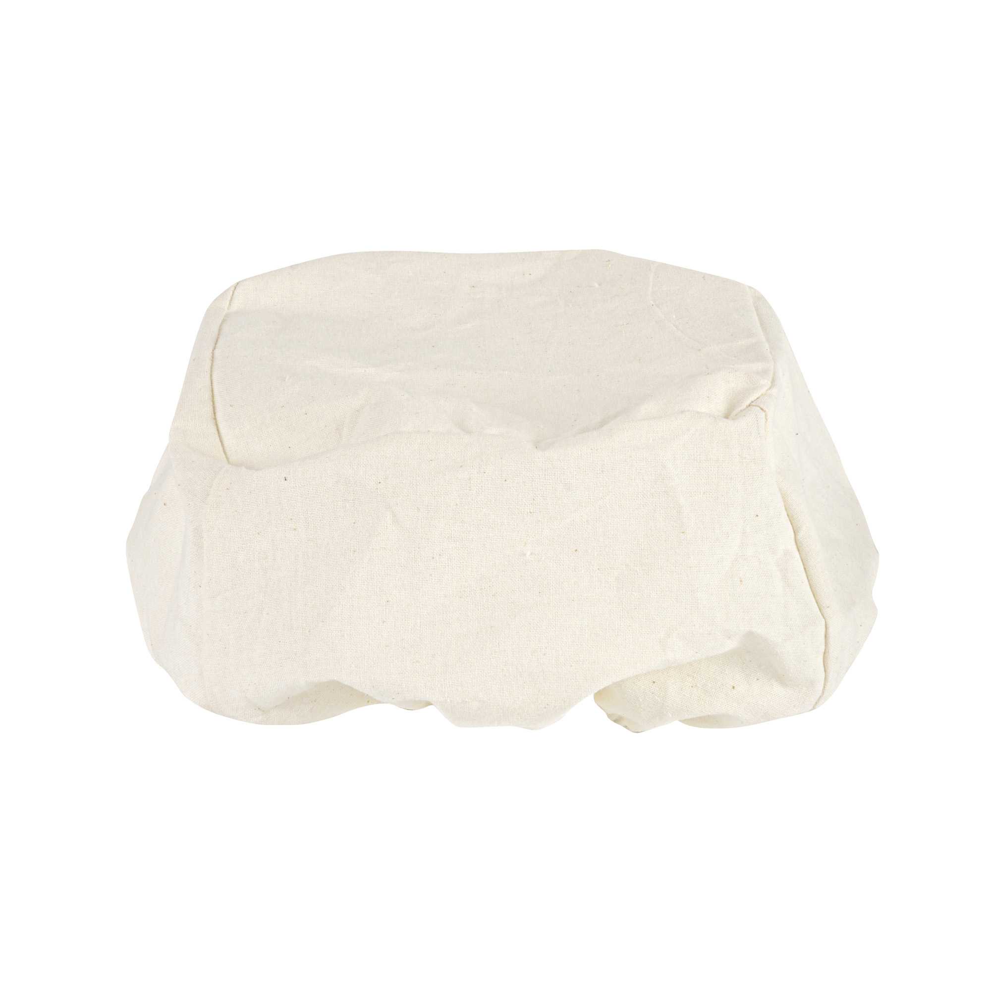 Pastry Tek Rattan Square Natural Banneton Proofing Basket - with 2 Cotton Liners - 9 3/4" x 9 3/4" x 4" - 10 count box