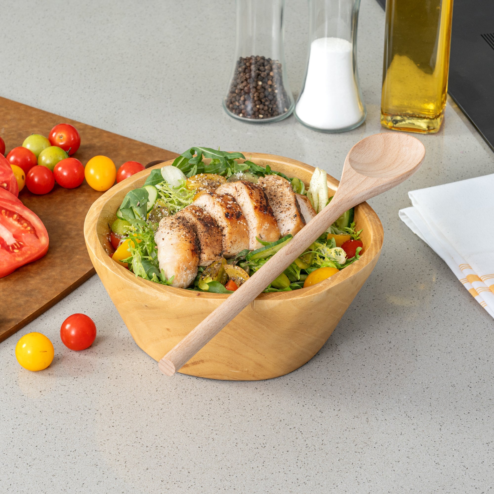 Nature Tek Beechwood Wooden Spoon - 14" - 100 count box