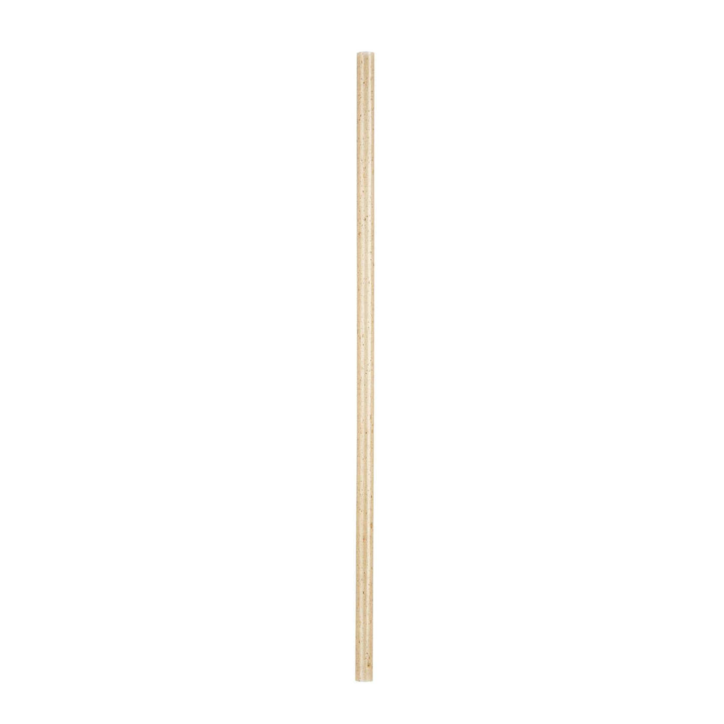 Basic Nature Natural Agave Straw - Unwrapped - 8 1/4" - 2400 count box