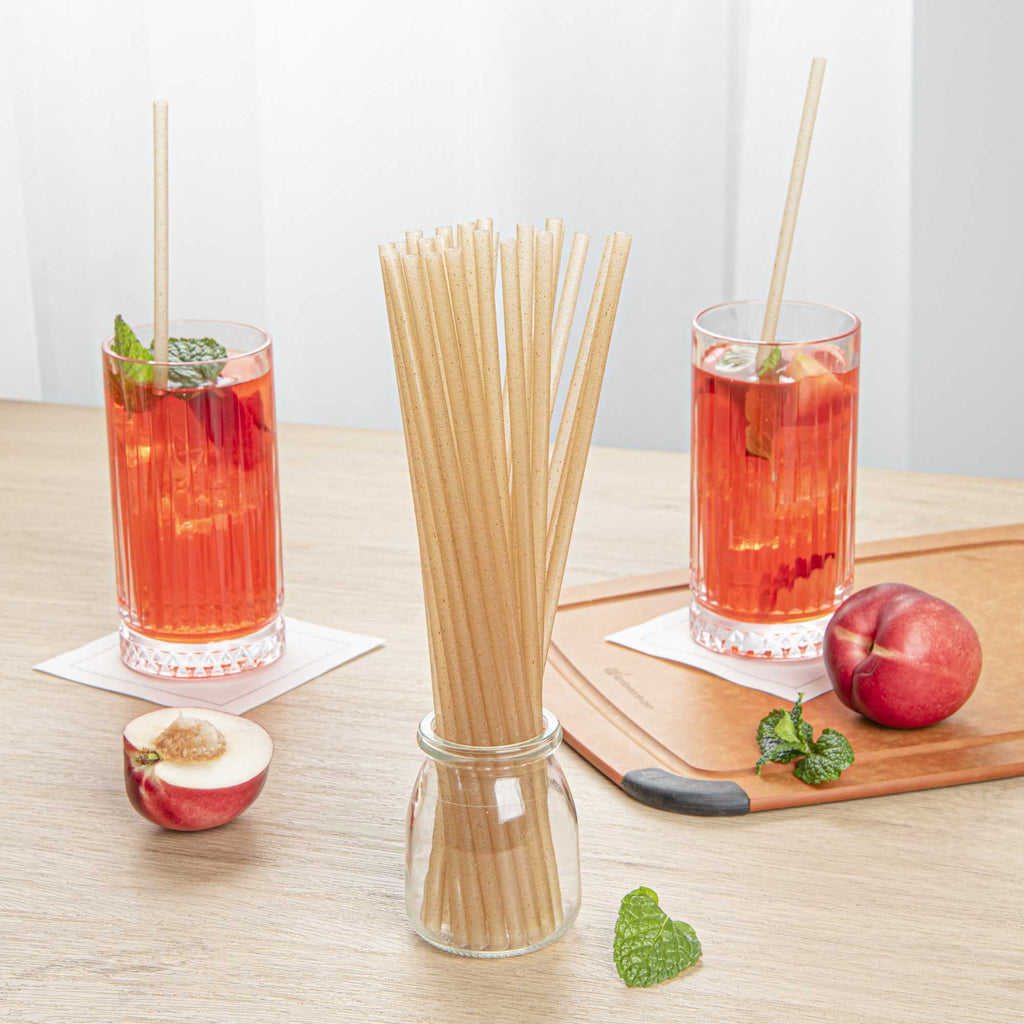 Basic Nature Natural Agave Straw - Unwrapped - 10 1/4" - 1800 count box