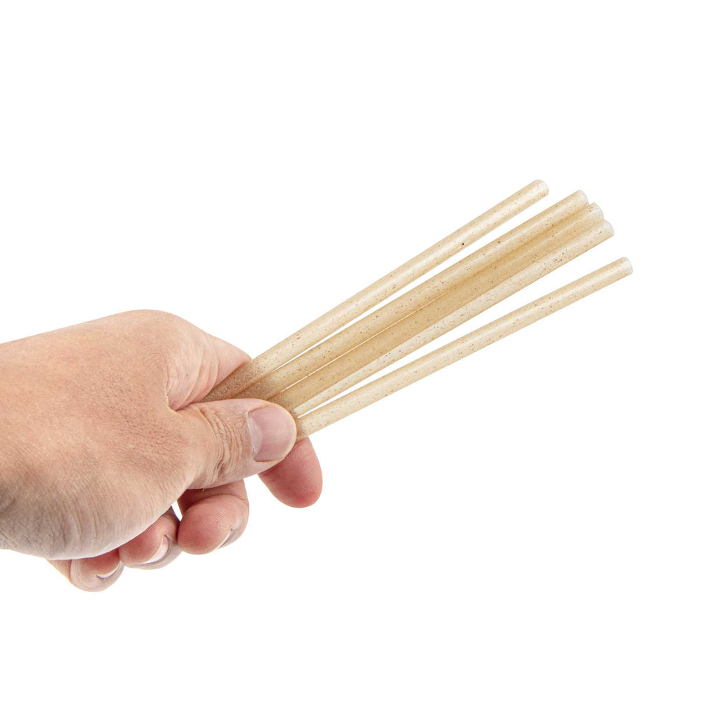 Basic Nature Natural Agave Straw - Unwrapped - 6" - 3600 count box