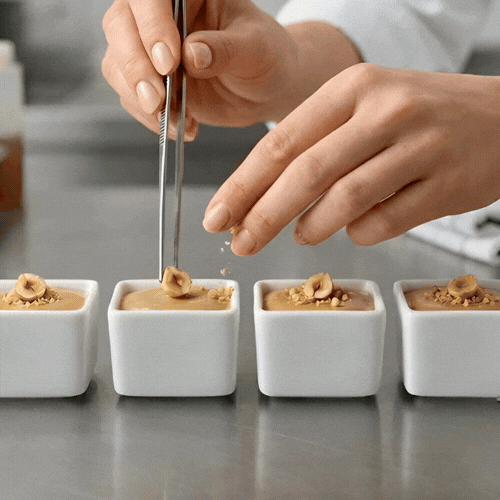 Chef 101 1 oz Square White Porcelain Mini Quadrato Dish - 1 1/2" x 1 1/2" x 1 1/4" - 10 count box