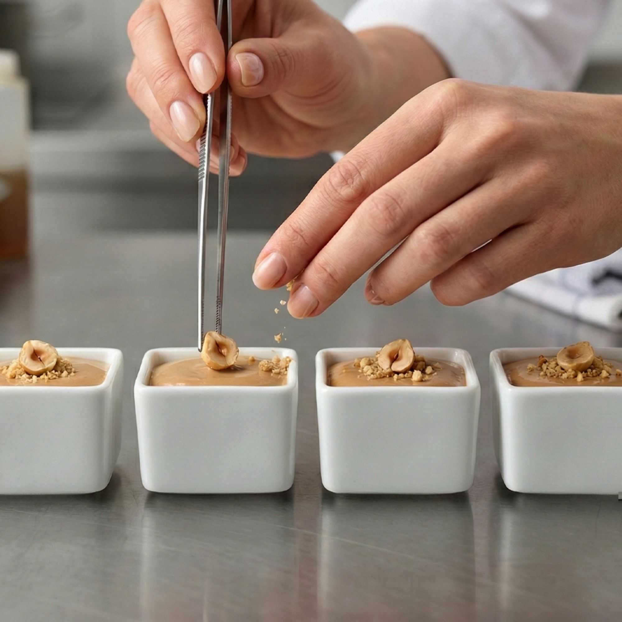 Chef 101 1 oz Square White Porcelain Mini Quadrato Dish - 1 1/2" x 1 1/2" x 1 1/4" - 10 count box