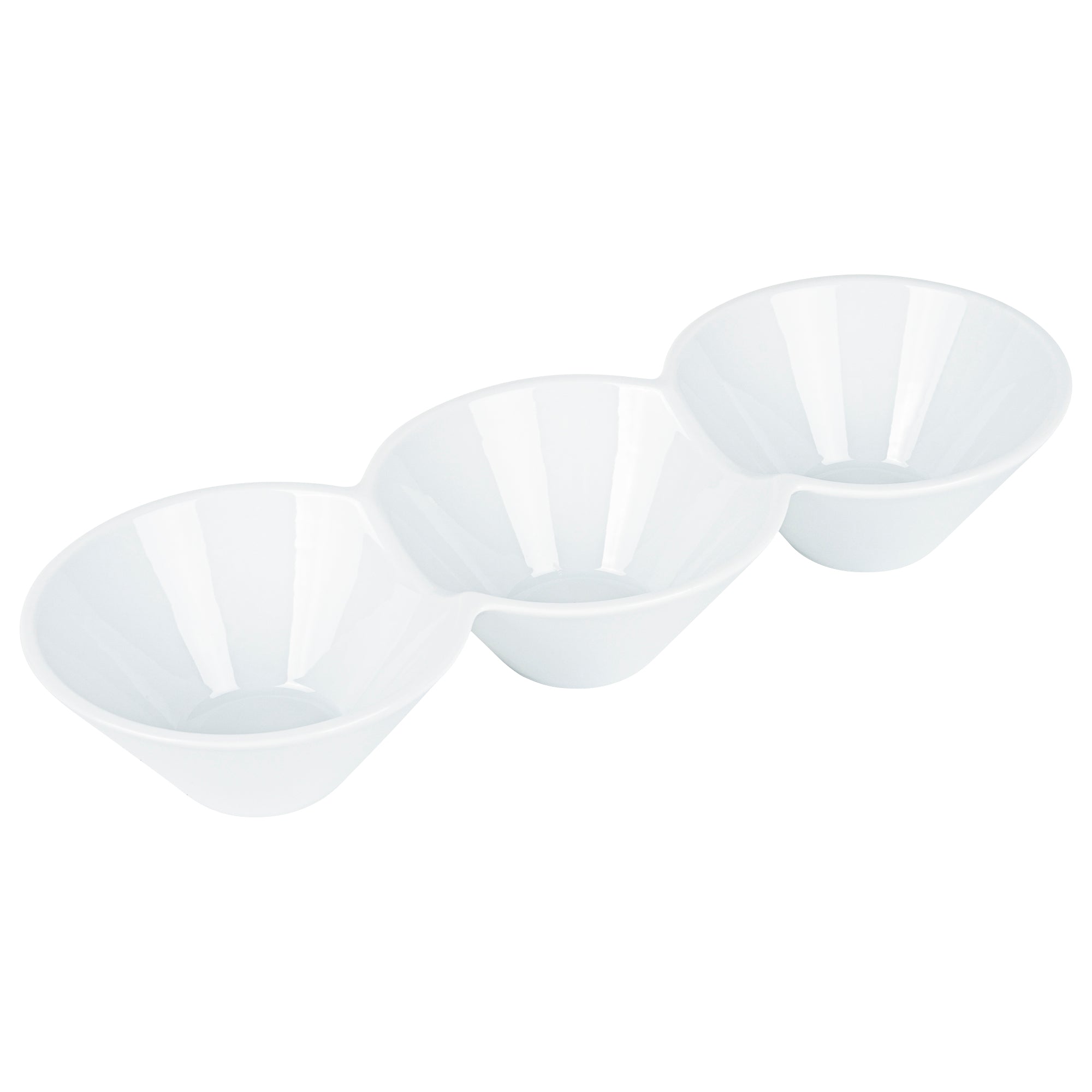 Chef 101 18 oz Round White Porcelain Modern Bowl Set - 13 1/2" x 5" x 2 1/4" - 1 count box