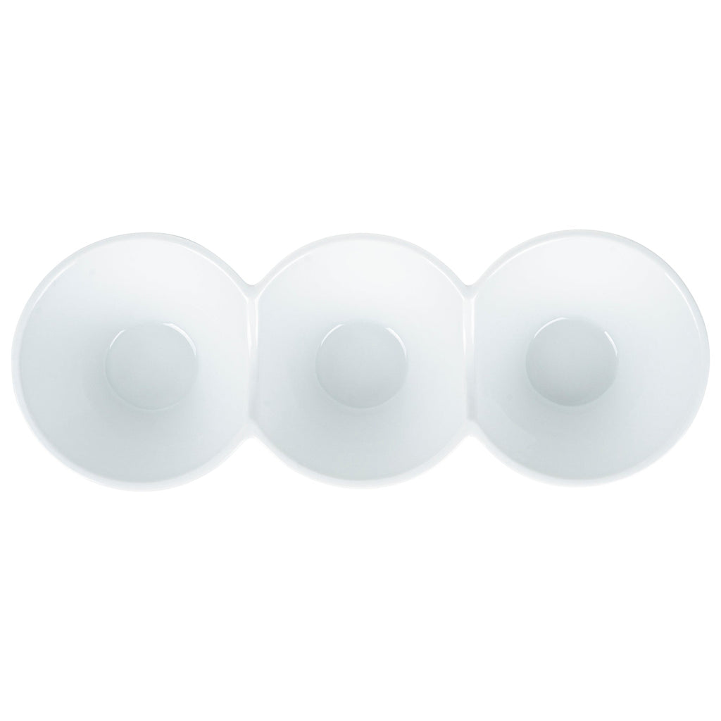 Chef 101 18 oz Round White Porcelain Modern Bowl Set - 13 1/2" x 5" x 2 1/4" - 1 count box