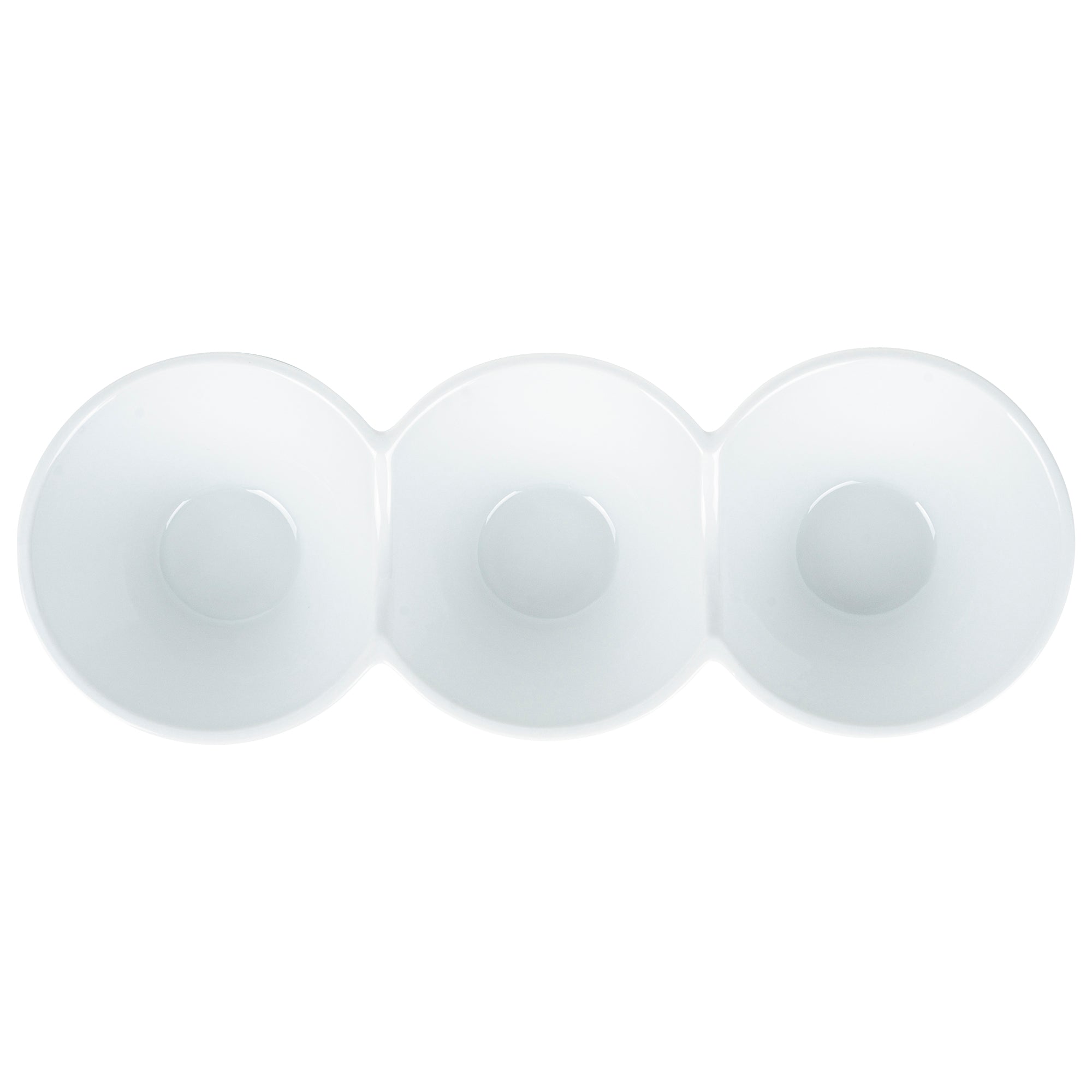 Chef 101 18 oz Round White Porcelain Modern Bowl Set - 13 1/2" x 5" x 2 1/4" - 1 count box