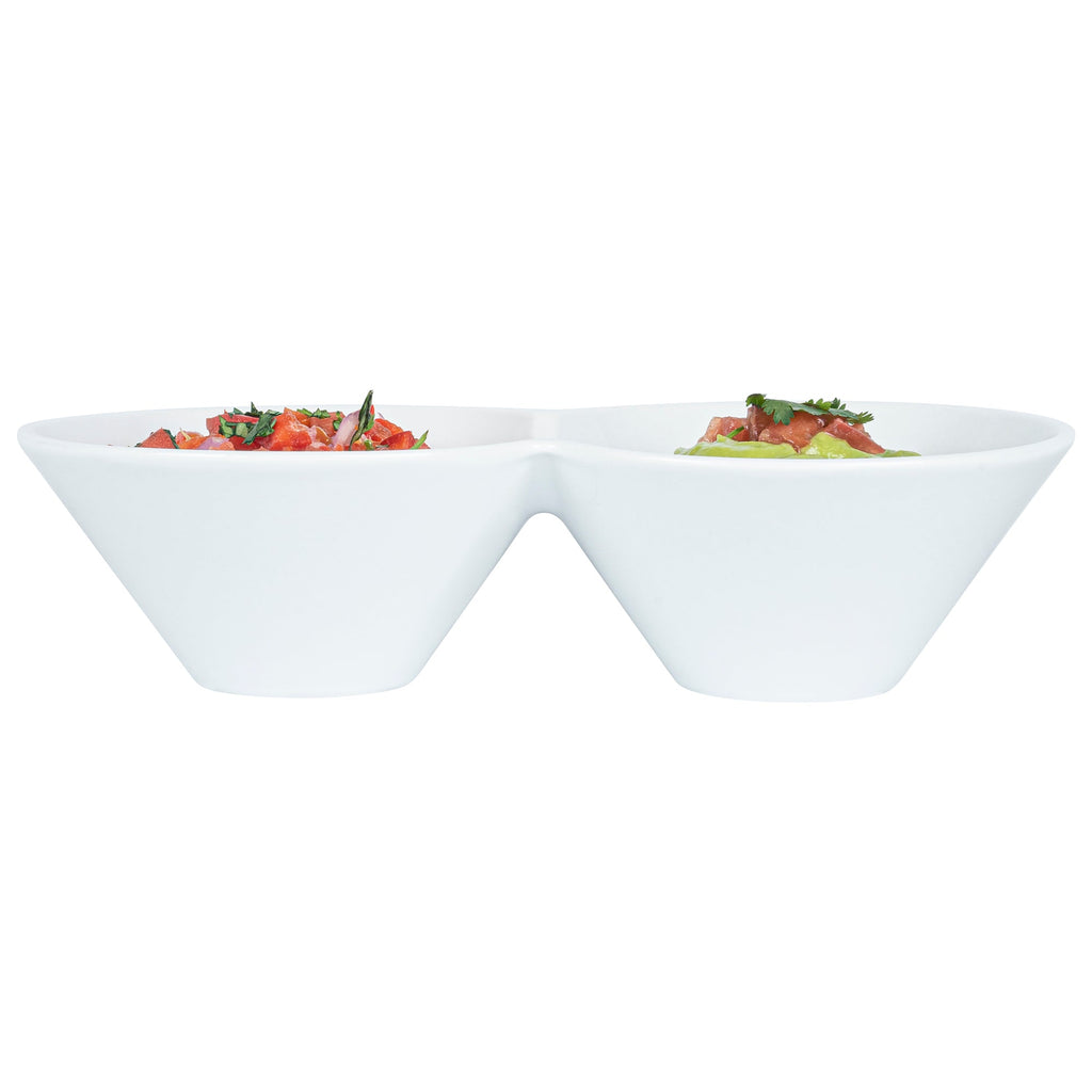 Chef 101 12 oz Round White Porcelain Bowl Set - 9" x 5" x 2 1/4" - 1 count box