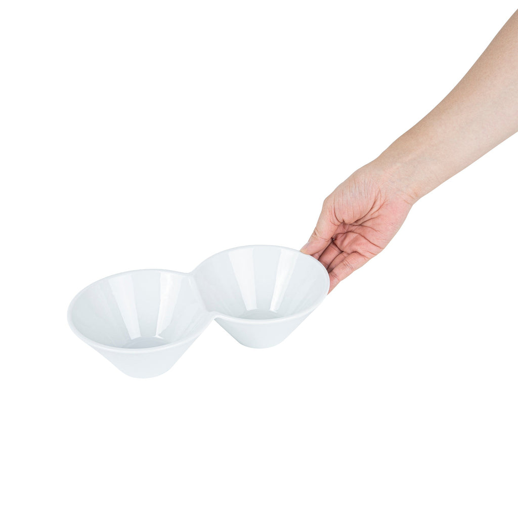 Chef 101 12 oz Round White Porcelain Bowl Set - 9" x 5" x 2 1/4" - 1 count box