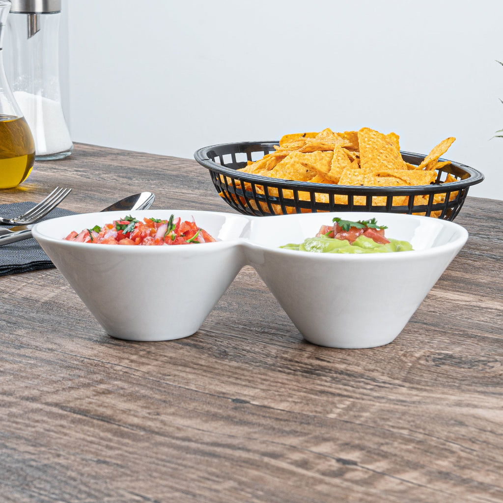 Chef 101 12 oz Round White Porcelain Bowl Set - 9" x 5" x 2 1/4" - 1 count box