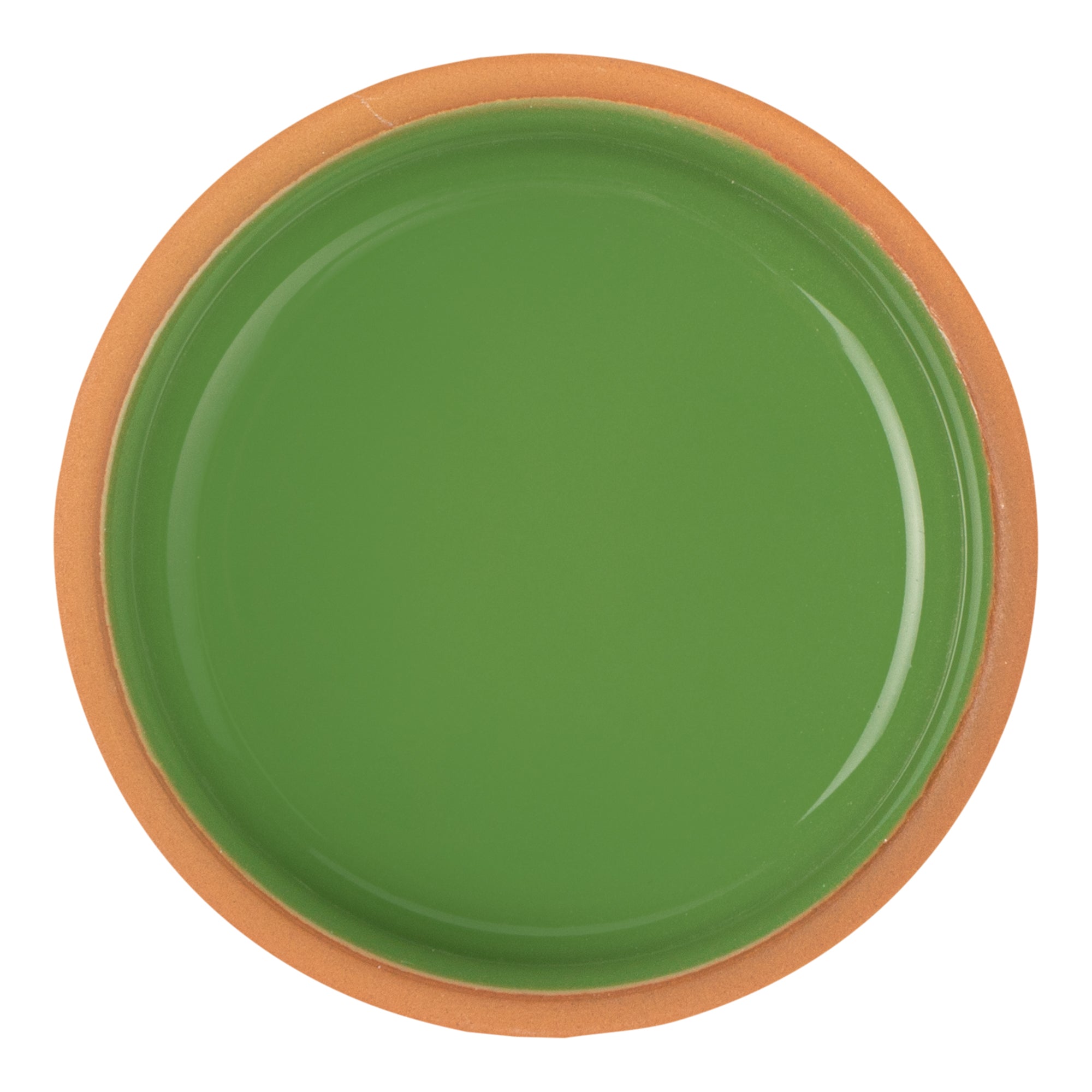Terra Tek 3 oz Terracotta Cazuela Bowl - Green Glazed Interior, Oven-Safe, Microwave-Safe - 3 1/4'' x 3 1/4'' x 1 1/2'' - 2 count box