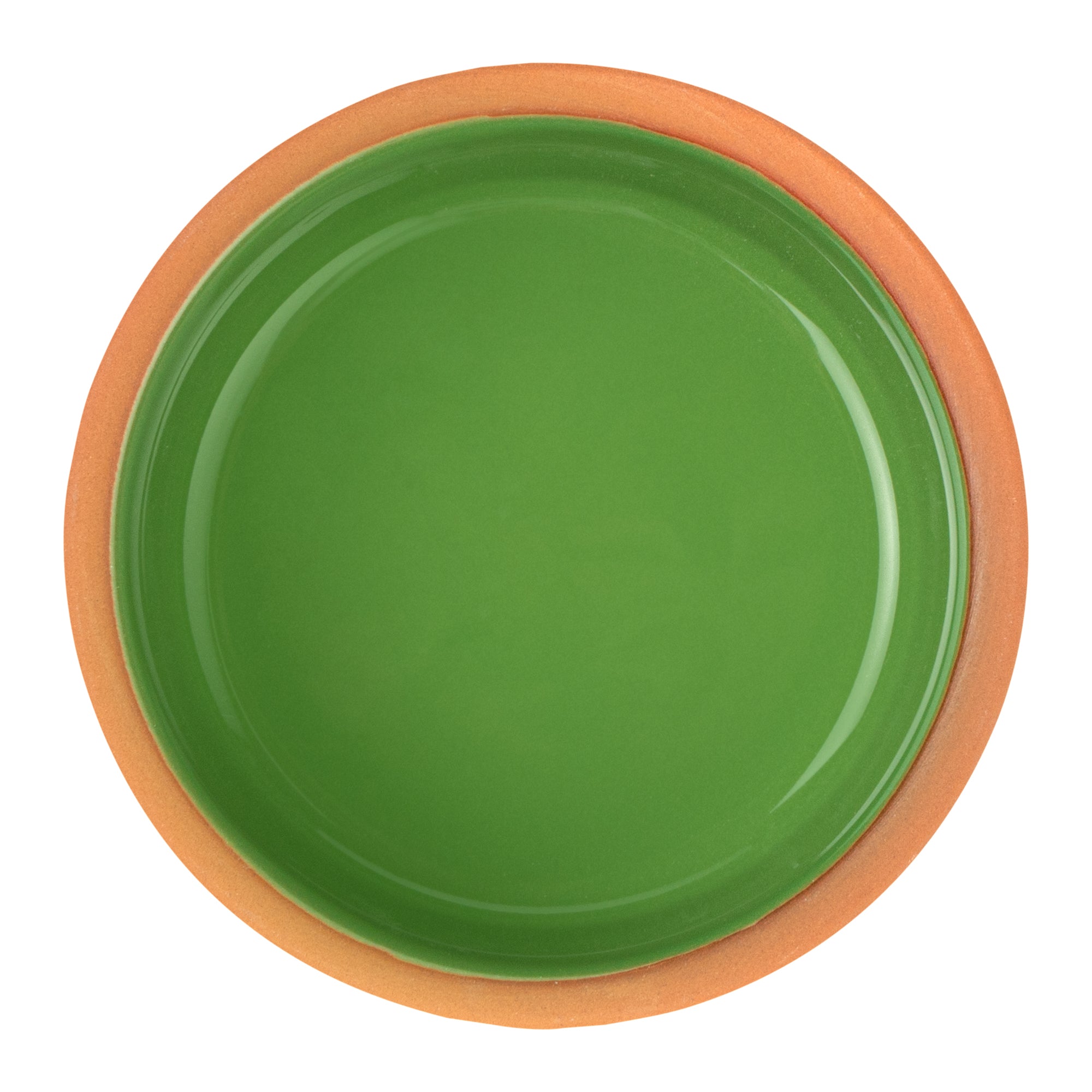 Terra Tek 5 oz Terracotta Cazuela Bowl - Green Glazed Interior, Oven-Safe, Microwave-Safe - 3 3/4" x 3 3/4" x 1 3/4" - 10 count box