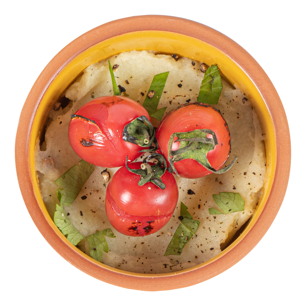 Terra Tek 5 oz Terracotta Cazuela Bowl - Yellow Glazed Interior, Oven-Safe, Microwave-Safe - 3 3/4" x 3 3/4" x 1 3/4" - 2 count box