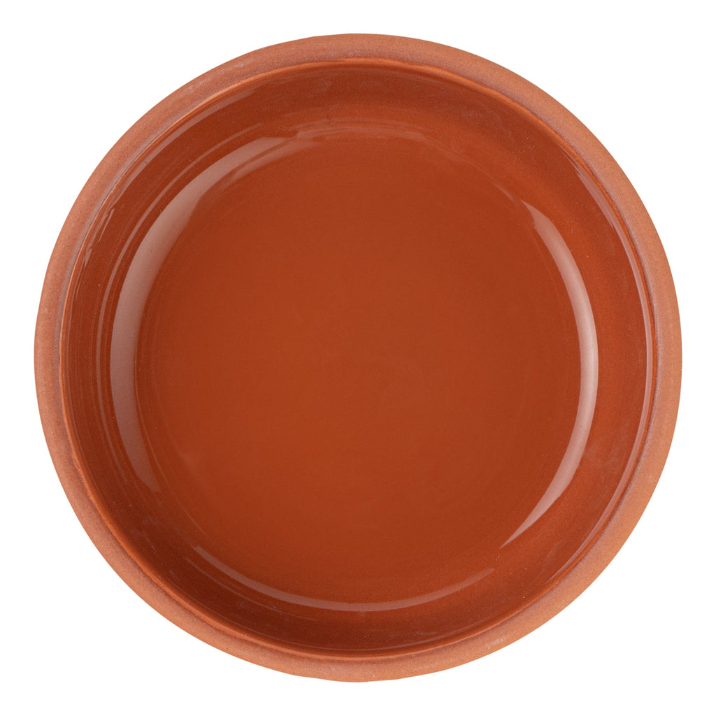 Terra Tek 5 oz Terracotta Cazuela Bowl - Brown Glazed Interior, Oven-Safe, Microwave-Safe - 4'' x 4'' x 1 1/2'' - 10 count box