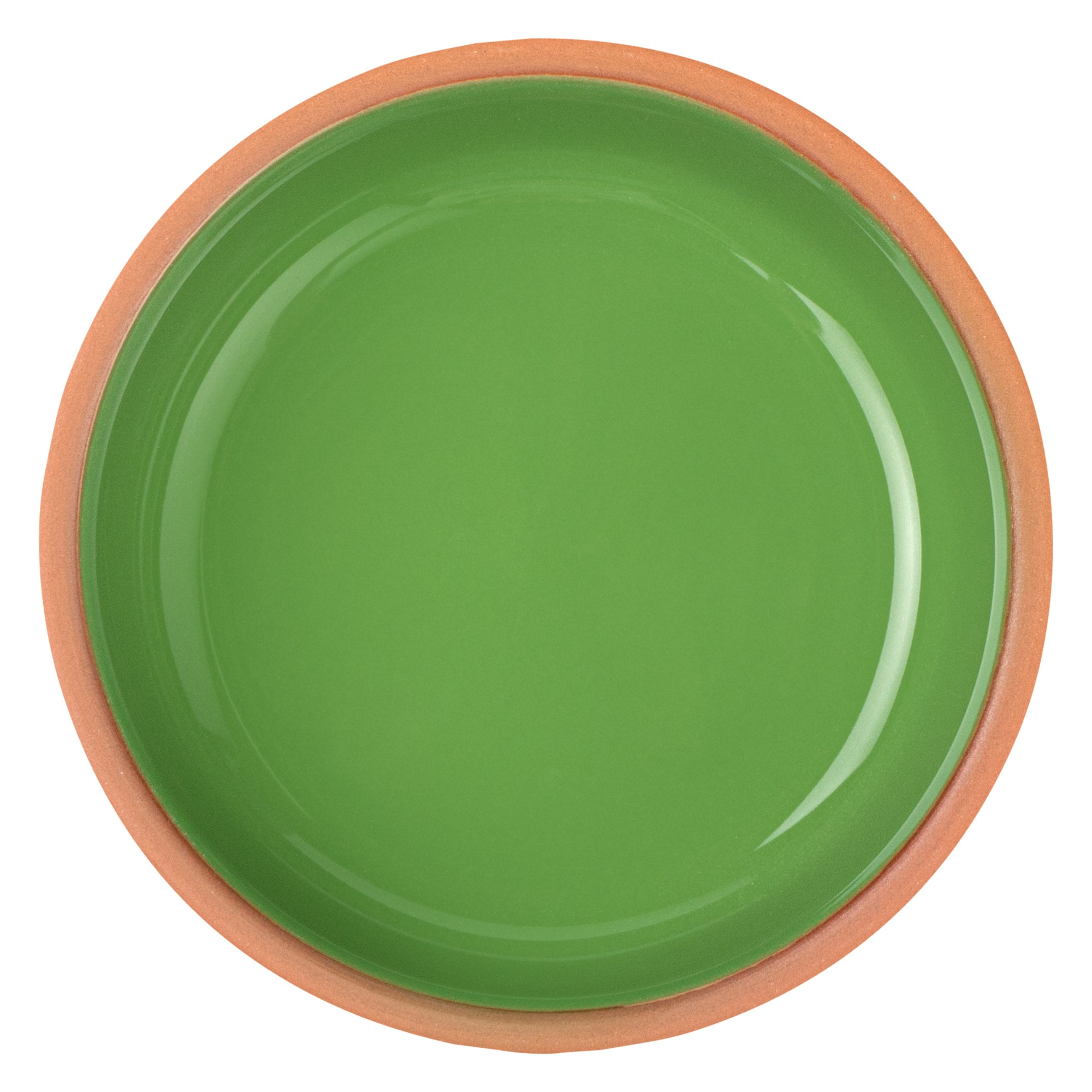 Terra Tek 5 oz Terracotta Cazuela Bowl - Green Glazed Interior, Oven-Safe, Microwave-Safe - 4'' x 4'' x 1 1/2'' - 2 count box