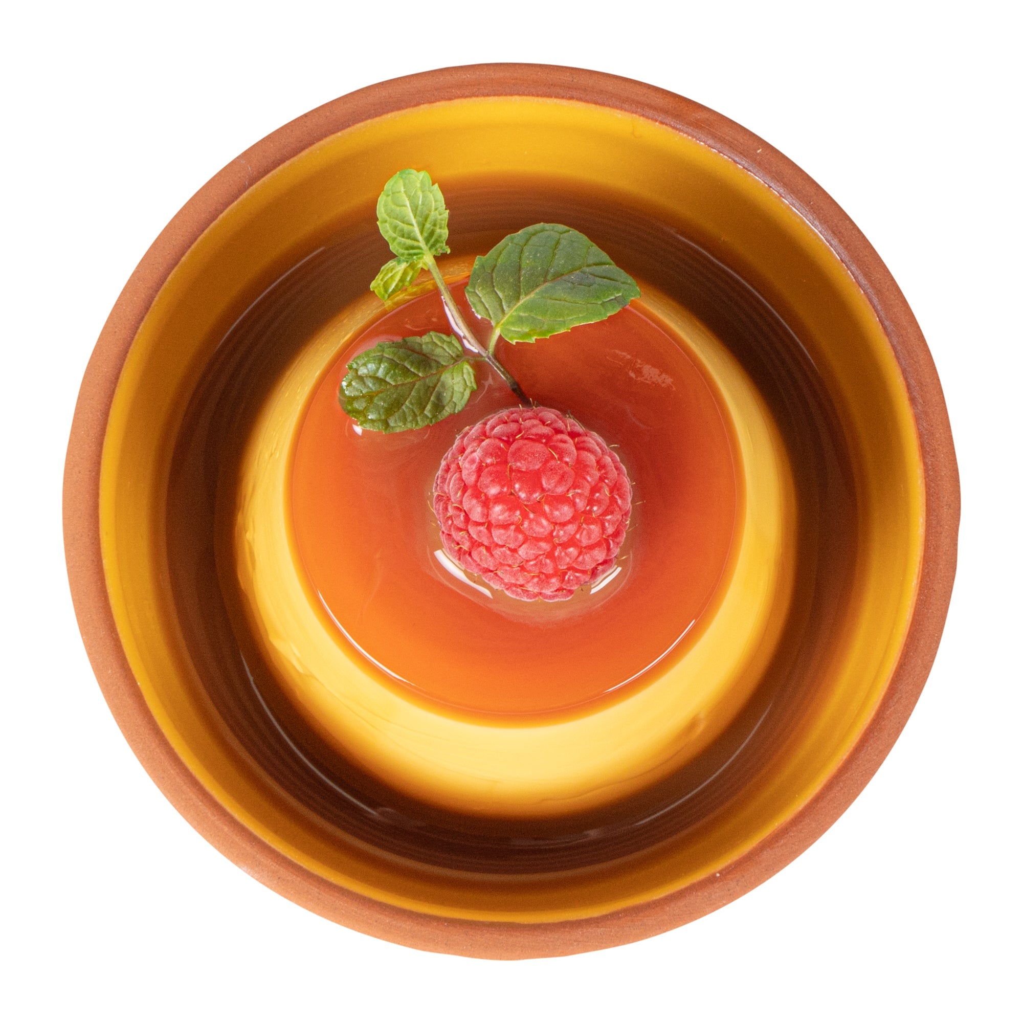Terra Tek 5 oz Terracotta Cazuela Bowl - Yellow Glazed Interior, Oven-Safe, Microwave-Safe - 4'' x 4'' x 1 1/2'' - 10 count box