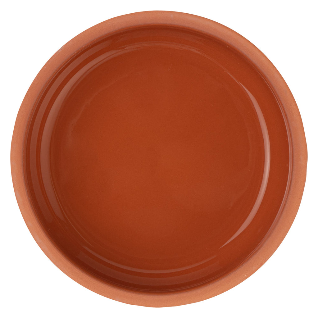 Terra Tek 7 oz Terracotta Cazuela Bowl - Brown Glazed Interior, Oven-Safe, Microwave-Safe - 4 1/2'' x 4 1/2'' x 1 1/2'' - 2 count box