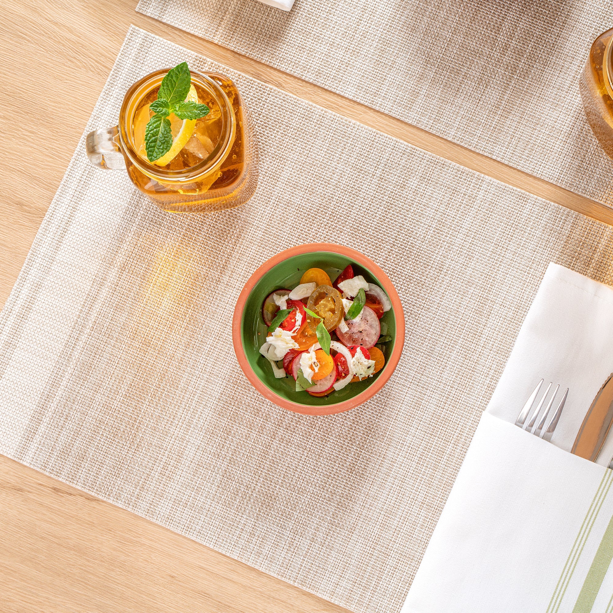 Terra Tek 7 oz Terracotta Cazuela Bowl - Green Glazed Interior, Oven-Safe, Microwave-Safe - 4 1/2'' x 4 1/2'' x 1 1/2'' - 10 count box