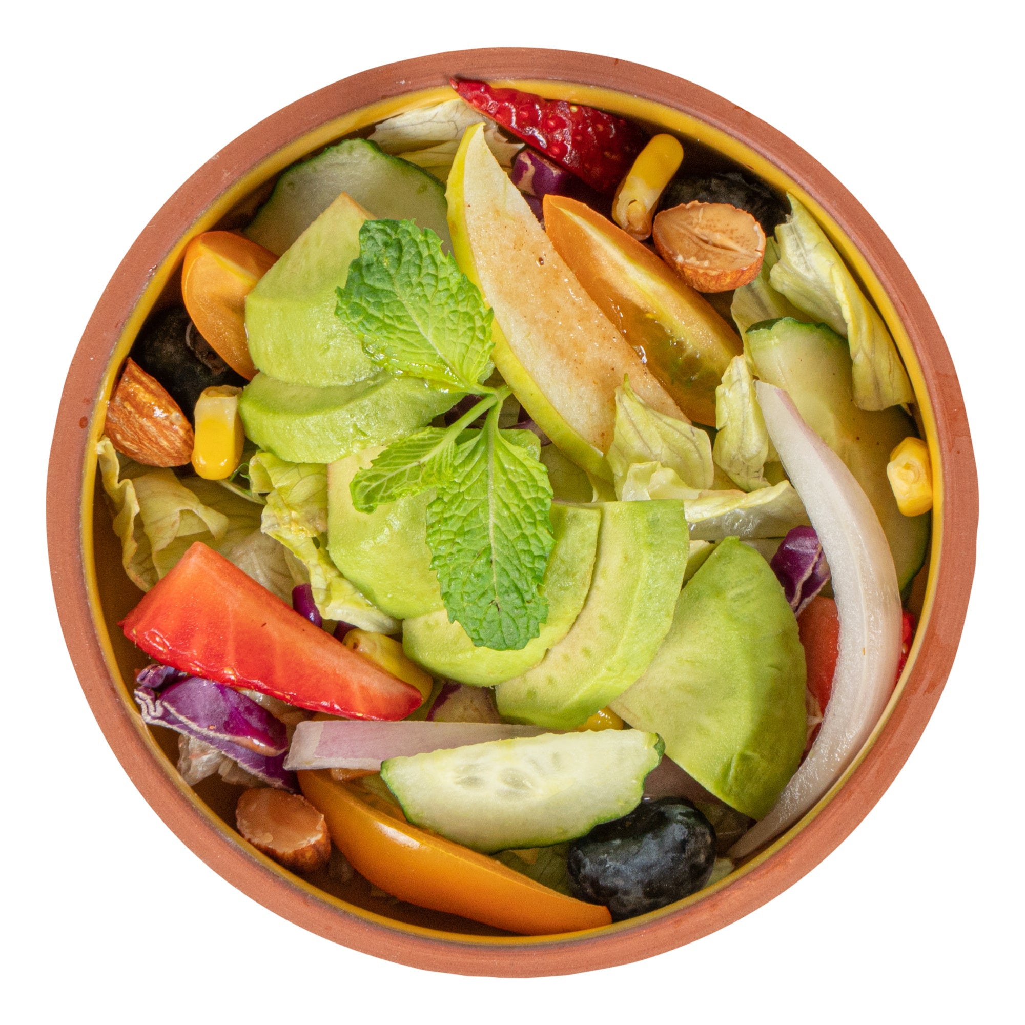 Terra Tek 7 oz Terracotta Cazuela Bowl - Yellow Glazed Interior, Oven-Safe, Microwave-Safe - 4 1/2'' x 4 1/2'' x 1 1/2'' - 10 count box