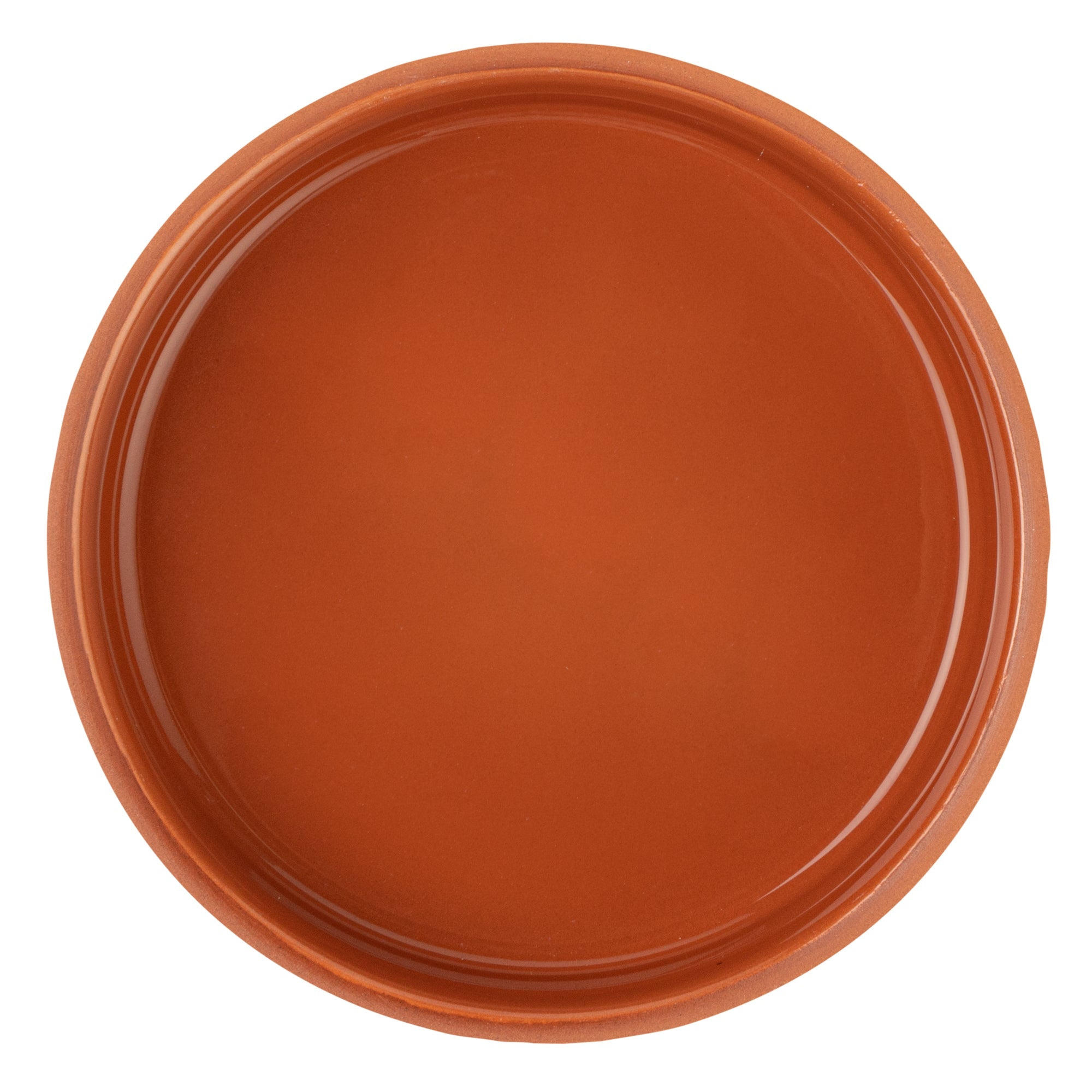 Terra Tek 9 oz Terracotta Cazuela Bowl - Brown Glazed Interior, Oven-Safe, Microwave-Safe - 5'' x 5'' x 1 1/4'' - 10 count box