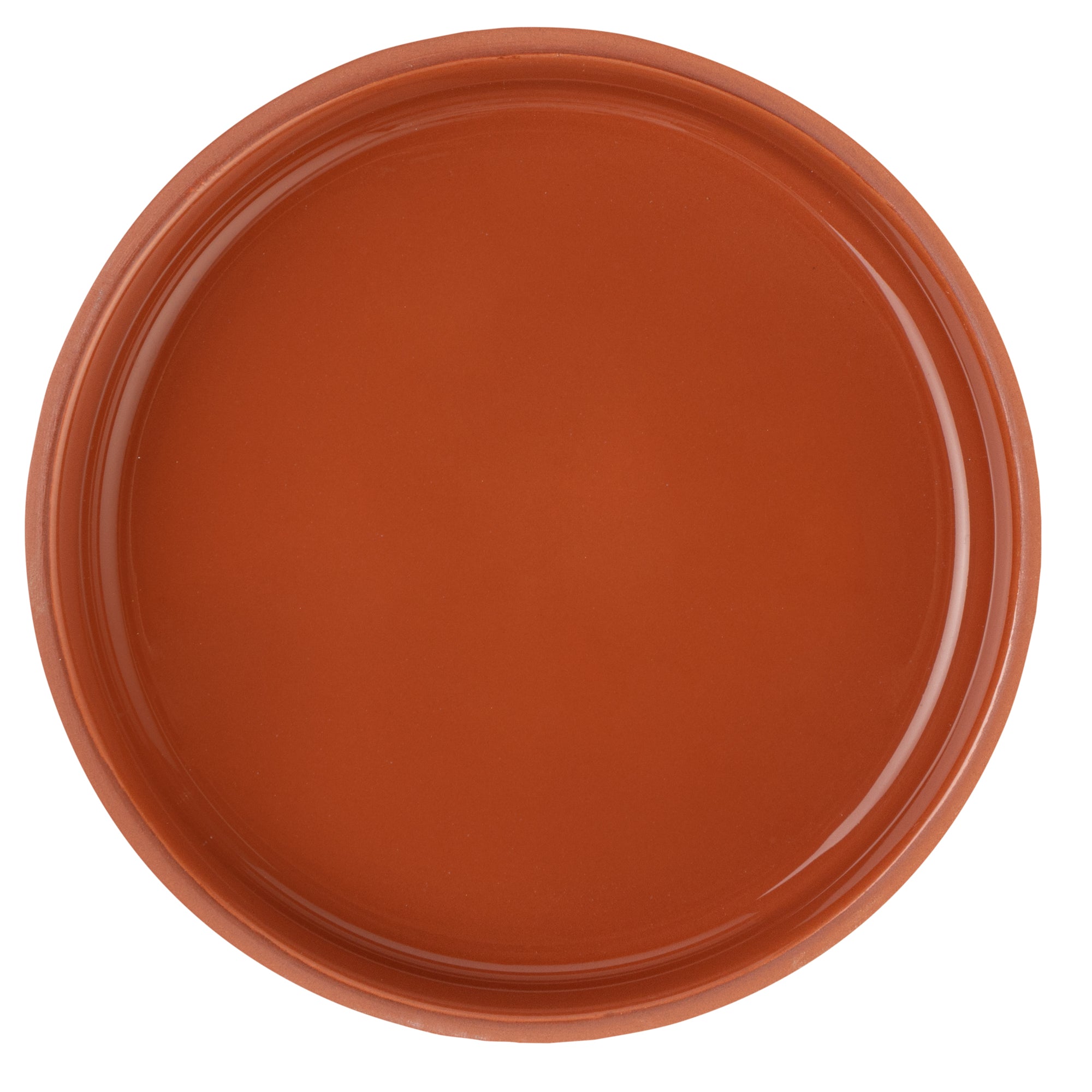Terra Tek 15 oz Terracotta Cazuela Bowl - Brown Glazed Interior, Oven-Safe, Microwave-Safe - 6 1/4" x 6 1/4" x 1 1/2" - 10 count box