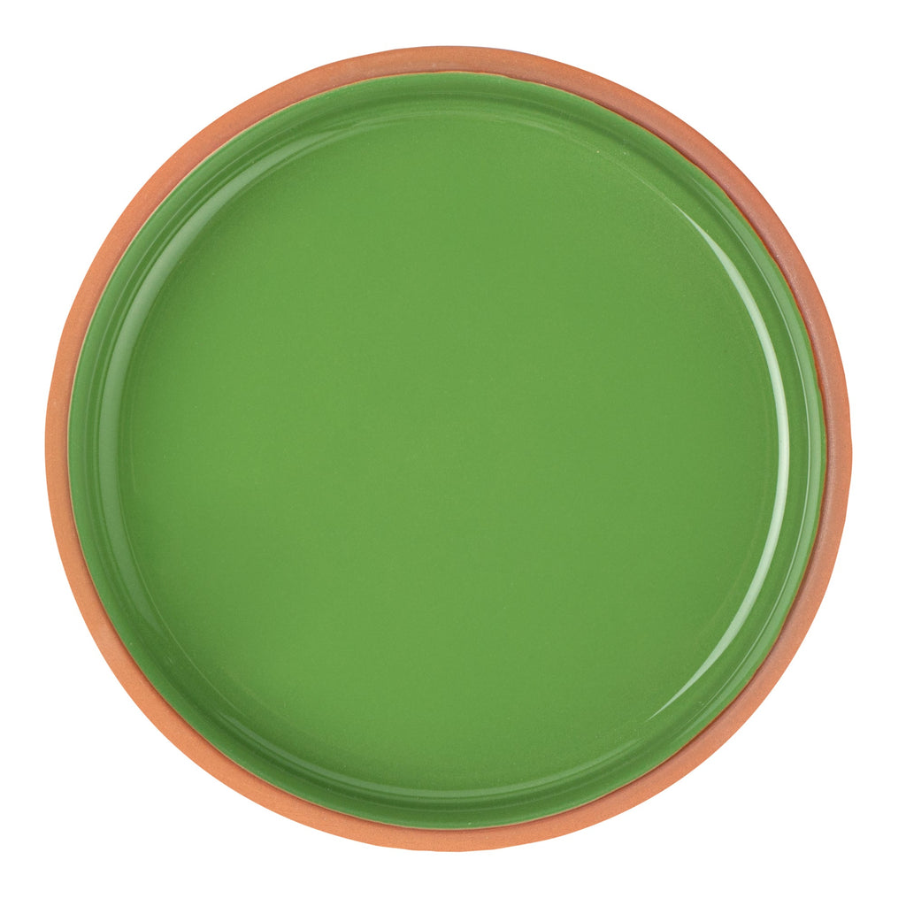 Terra Tek 15 oz Terracotta Cazuela Bowl - Green Glazed Interior, Oven-Safe, Microwave-Safe - 6 1/4" x 6 1/4" x 1 1/2" - 10 count box