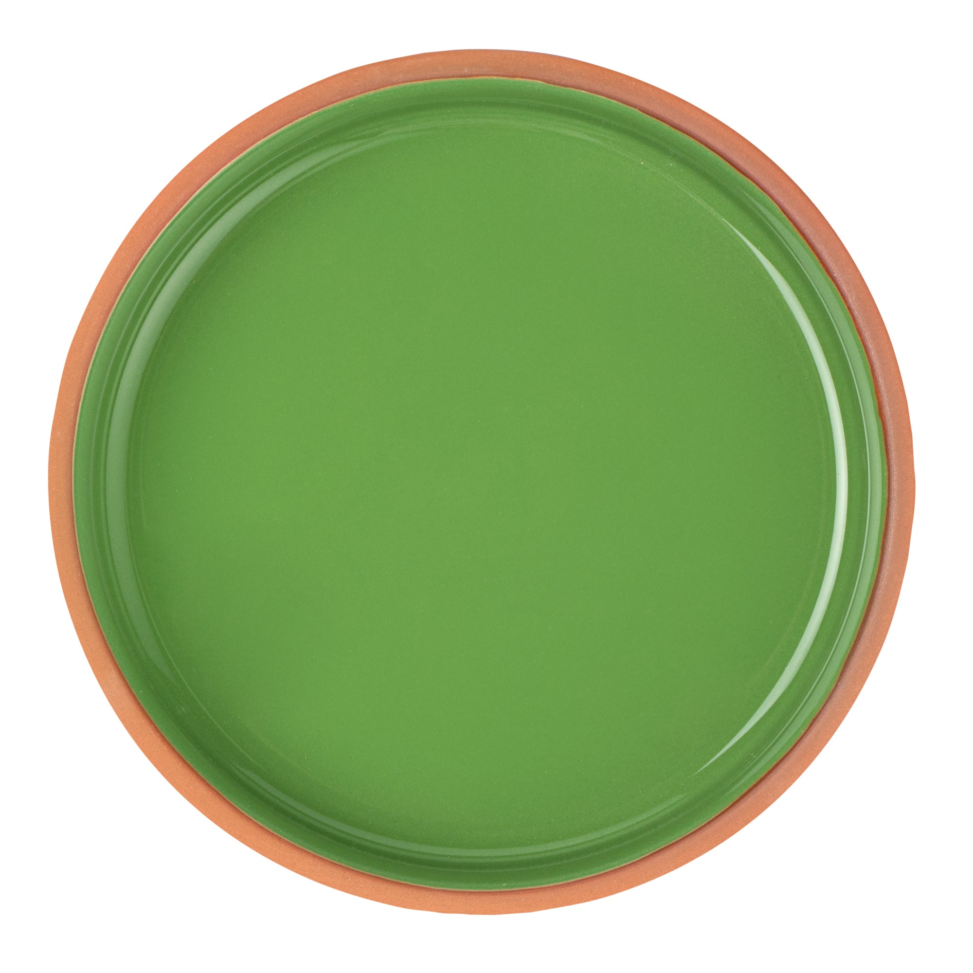 Terra Tek 15 oz Terracotta Cazuela Bowl - Green Glazed Interior, Oven-Safe, Microwave-Safe - 6 1/4" x 6 1/4" x 1 1/2" - 10 count box