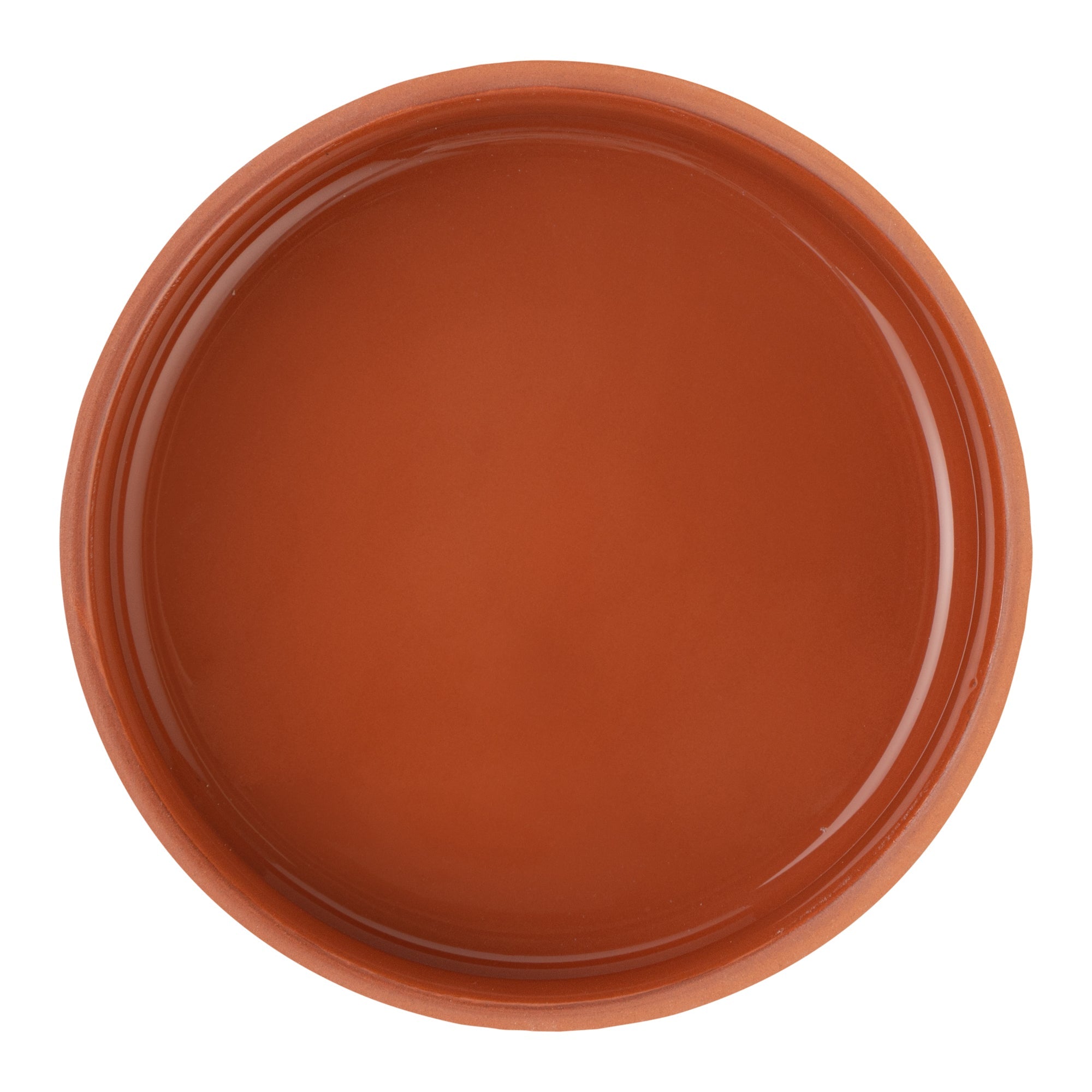 Terra Tek 17 oz Terracotta Cazuela Bowl - Brown Glazed Interior, Oven-Safe, Microwave-Safe - 5 3/4" x 5 3/4" x 2" - 2 count box