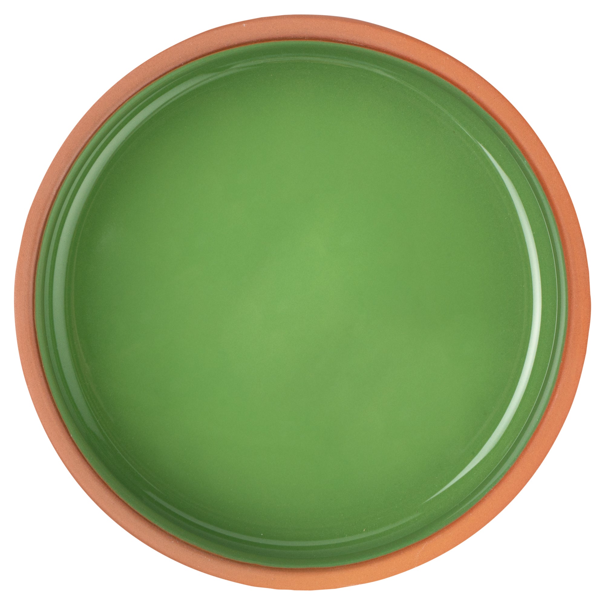 Terra Tek 17 oz Terracotta Cazuela Bowl - Green Glazed Interior, Oven-Safe, Microwave-Safe - 5 3/4" x 5 3/4" x 2" - 10 count box