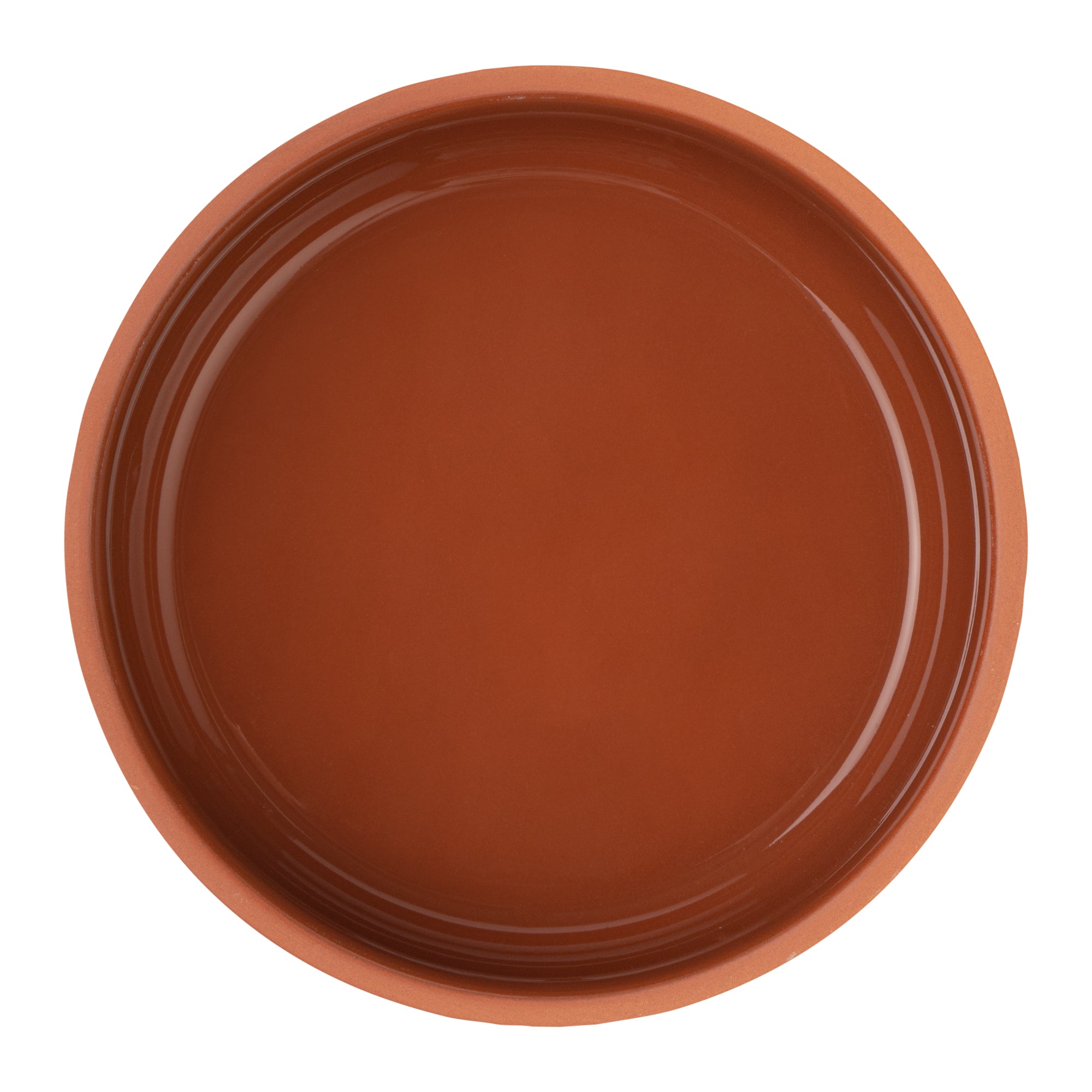 Terra Tek 27 oz Terracotta Cazuela Bowl - Brown Glazed Interior, Oven-Safe, Microwave-Safe - 6 1/4'' x 6 1/4'' x 2 1/2'' - 2 count box