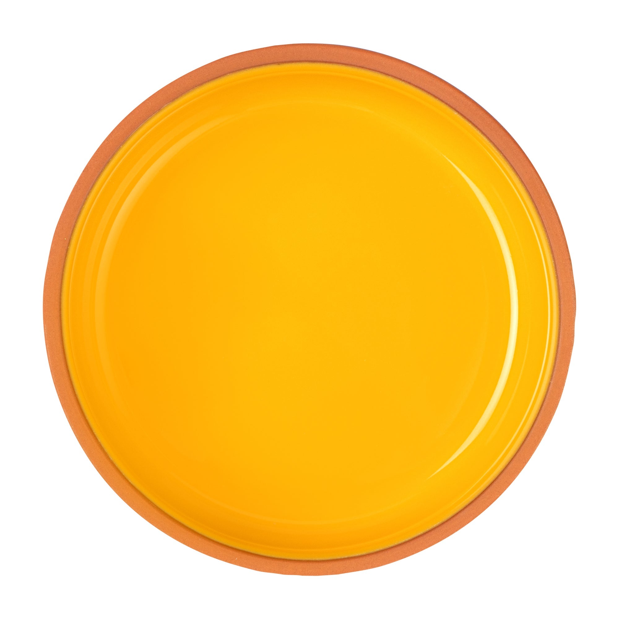 Terra Tek 27 oz Terracotta Cazuela Bowl - Yellow Glazed Interior, Oven-Safe, Microwave-Safe - 6 1/4'' x 6 1/4'' x 2 1/2'' - 10 count box